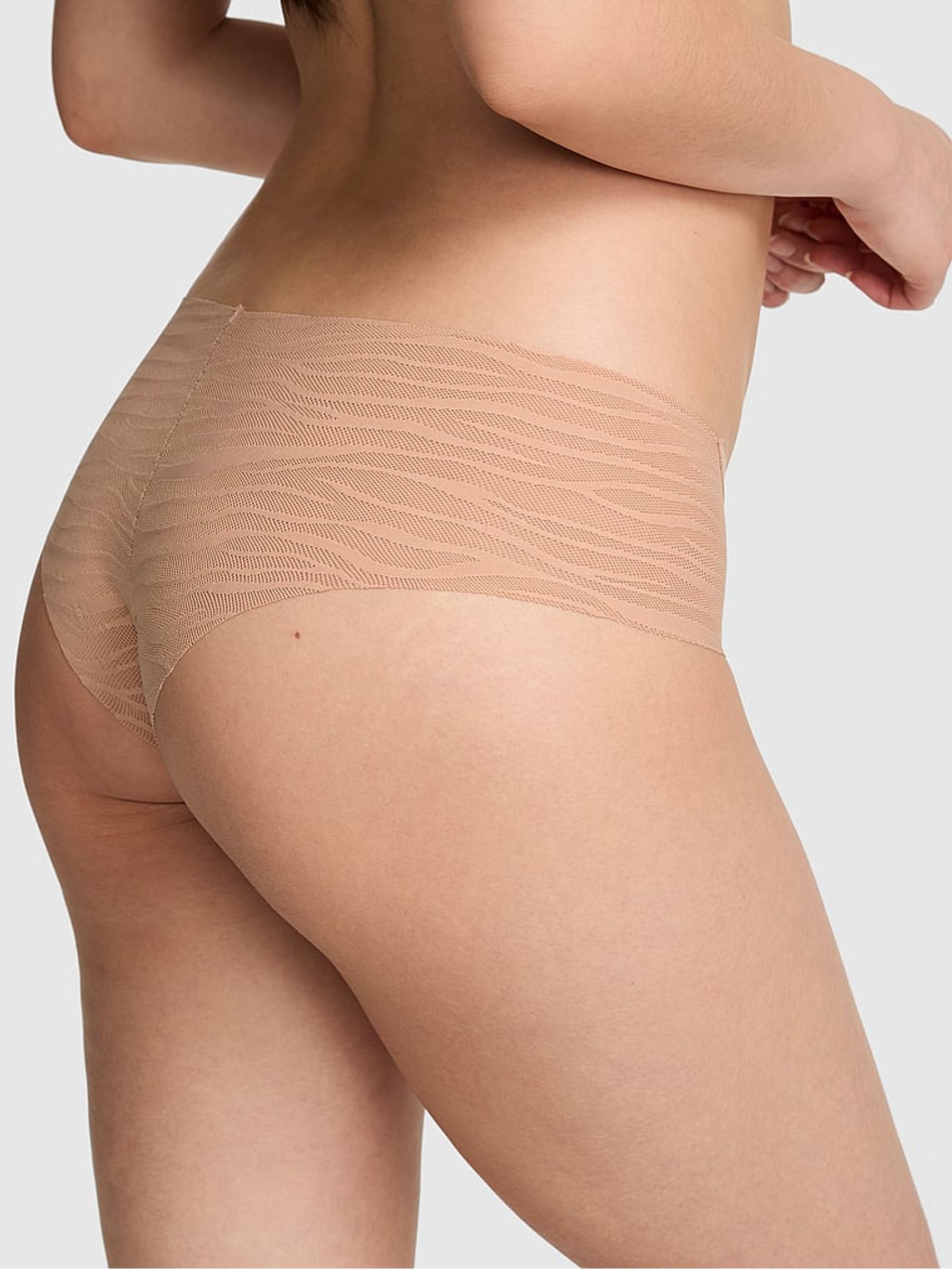 Praline Nude Cheeky Zebra Lace Knickers - Image 2 of 2