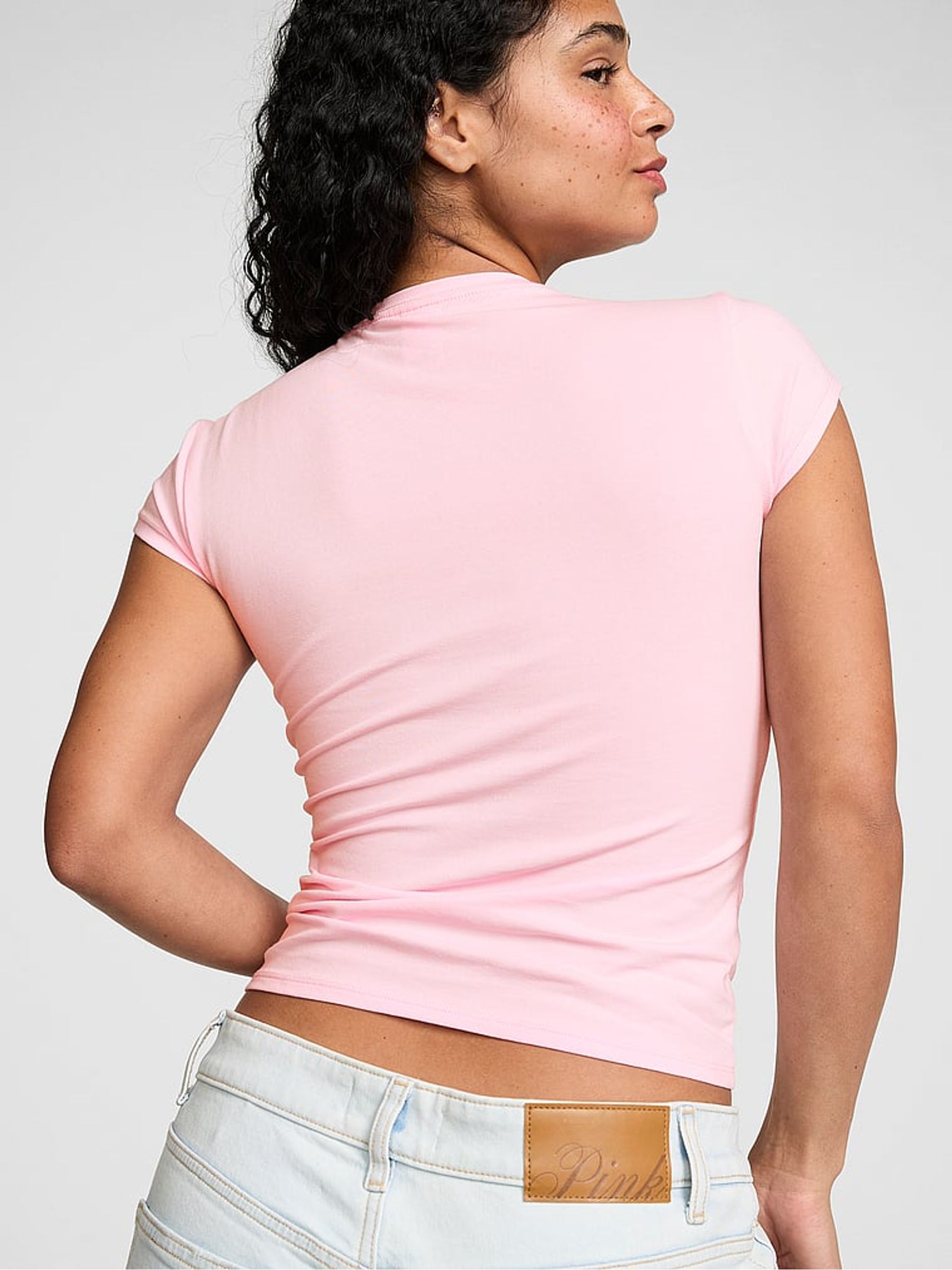 Coconut Pink Retro T-Shirt - Image 2 of 2