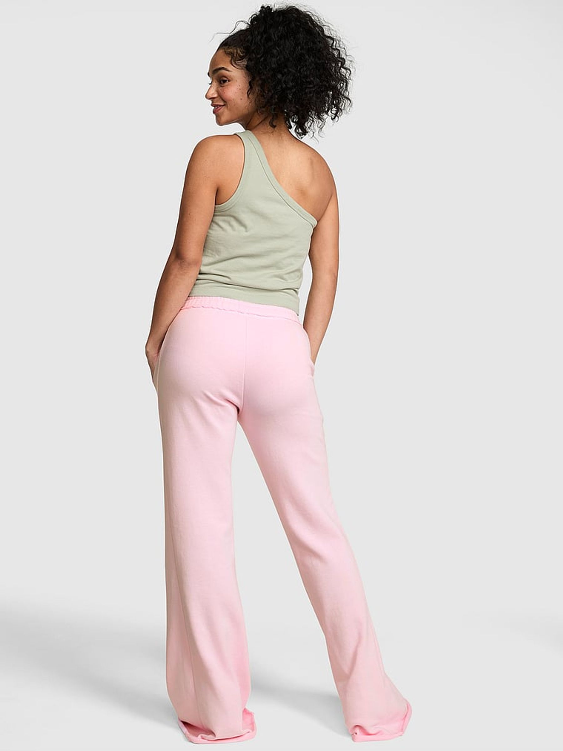 Coconut Pink Wide Leg Joggers - Image 2 of 3