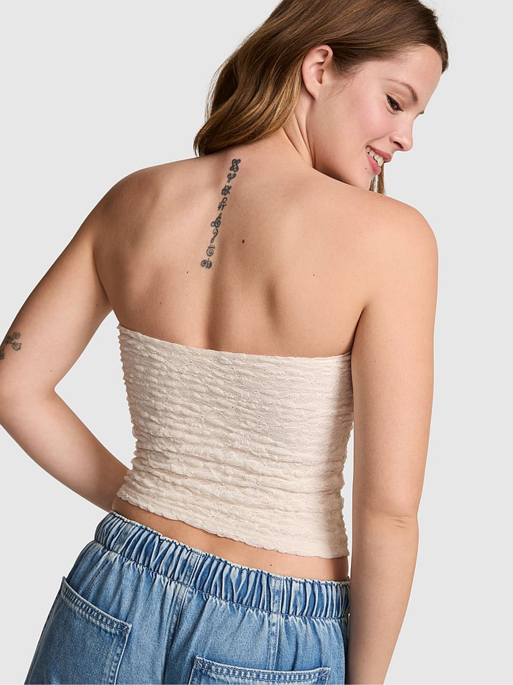 Winter White Lace Tube Top - Image 2 of 2