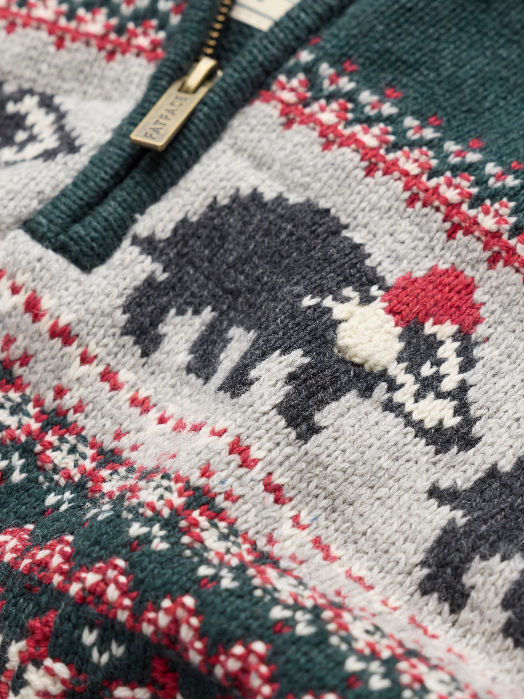 Green Badger Half Neck Christmas Jumper - Image 6 of 6 Green Badger Half Neck Christmas Jumper - Image 6 of 6