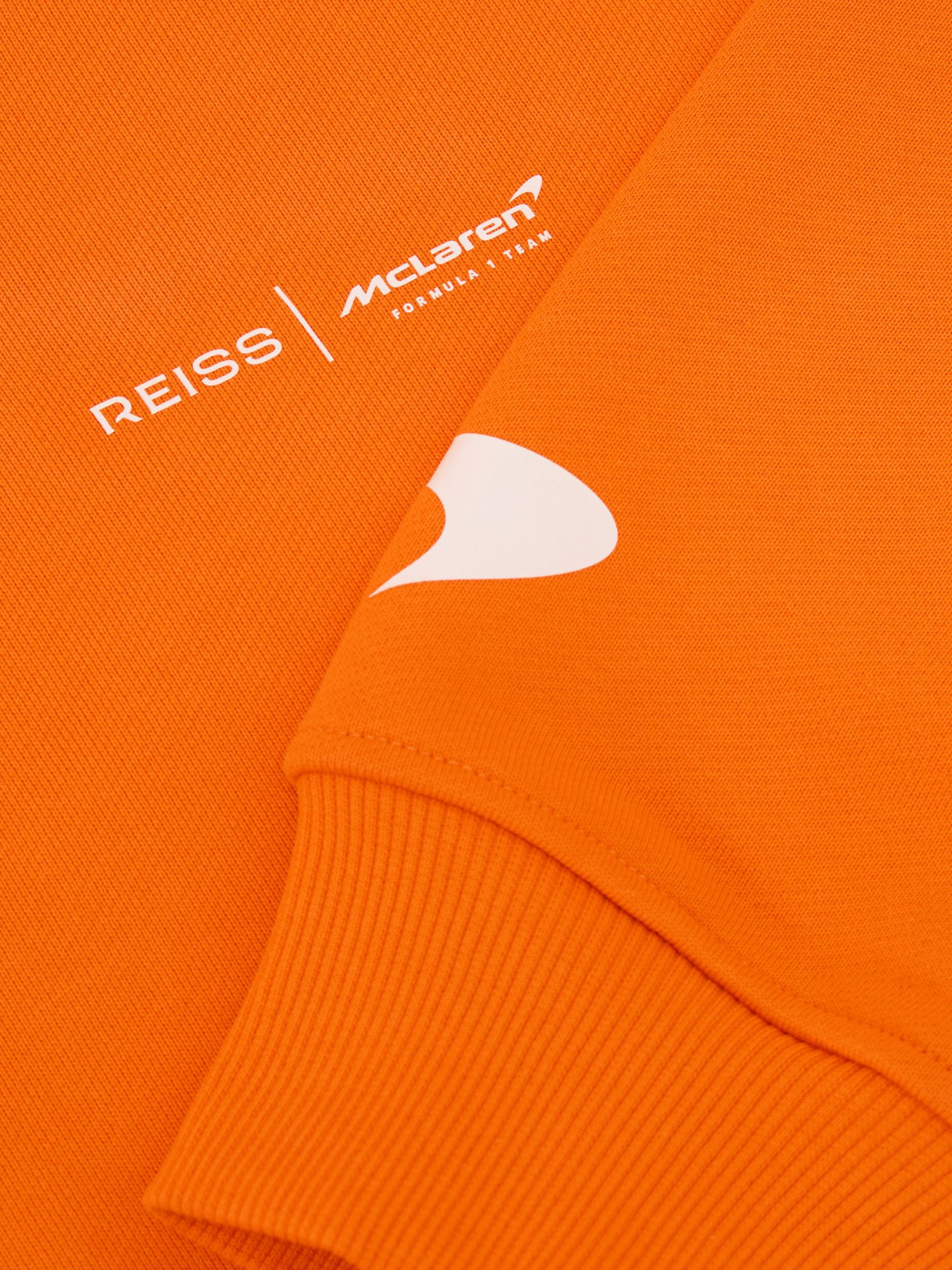 McLaren Racing Heavyweight Motif Hoodie Unisex-Fit in Papaya Orange - image 3