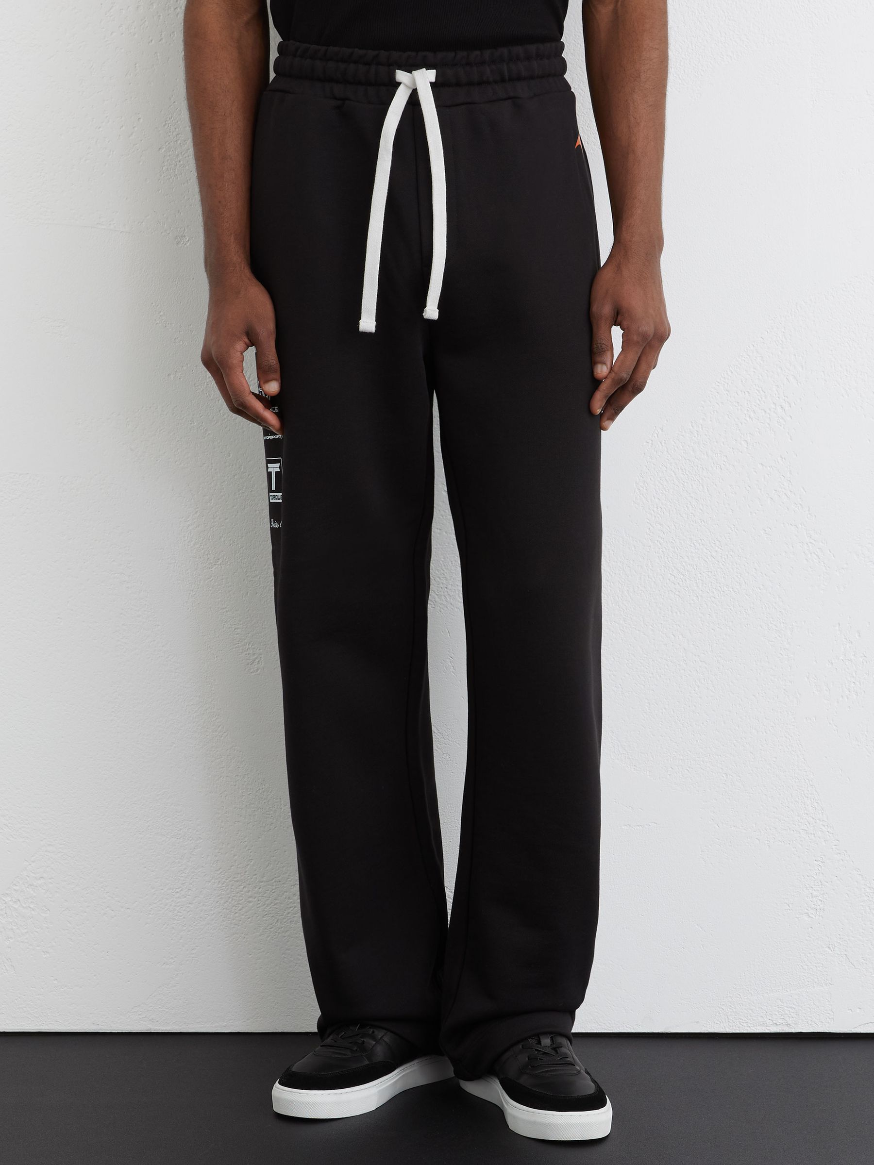 McLaren Racing Motif Drawstring Joggers in Washed Black - Image 3 of 7