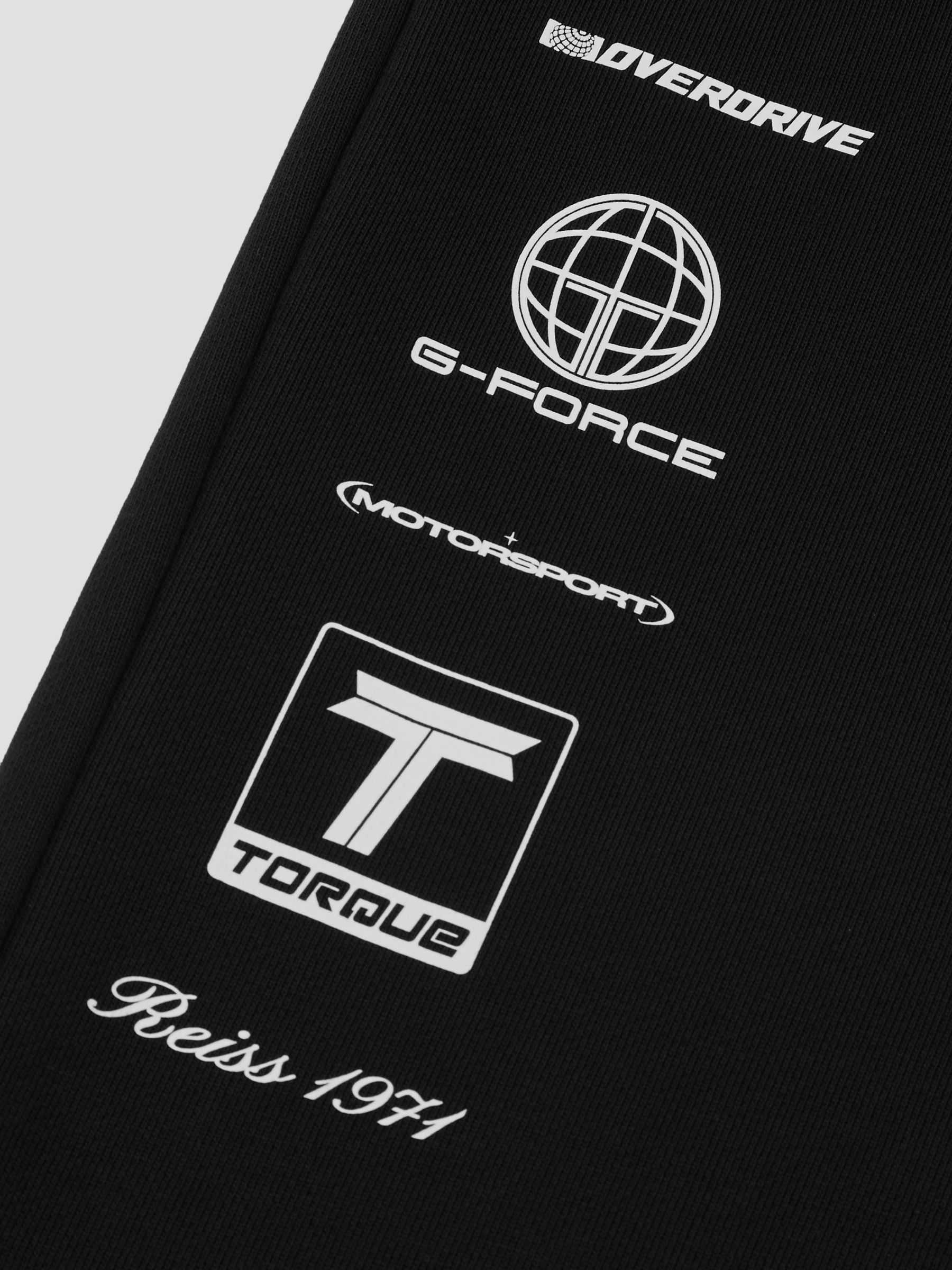 McLaren Racing Motif Drawstring Joggers in Washed Black - Image 6 of 7