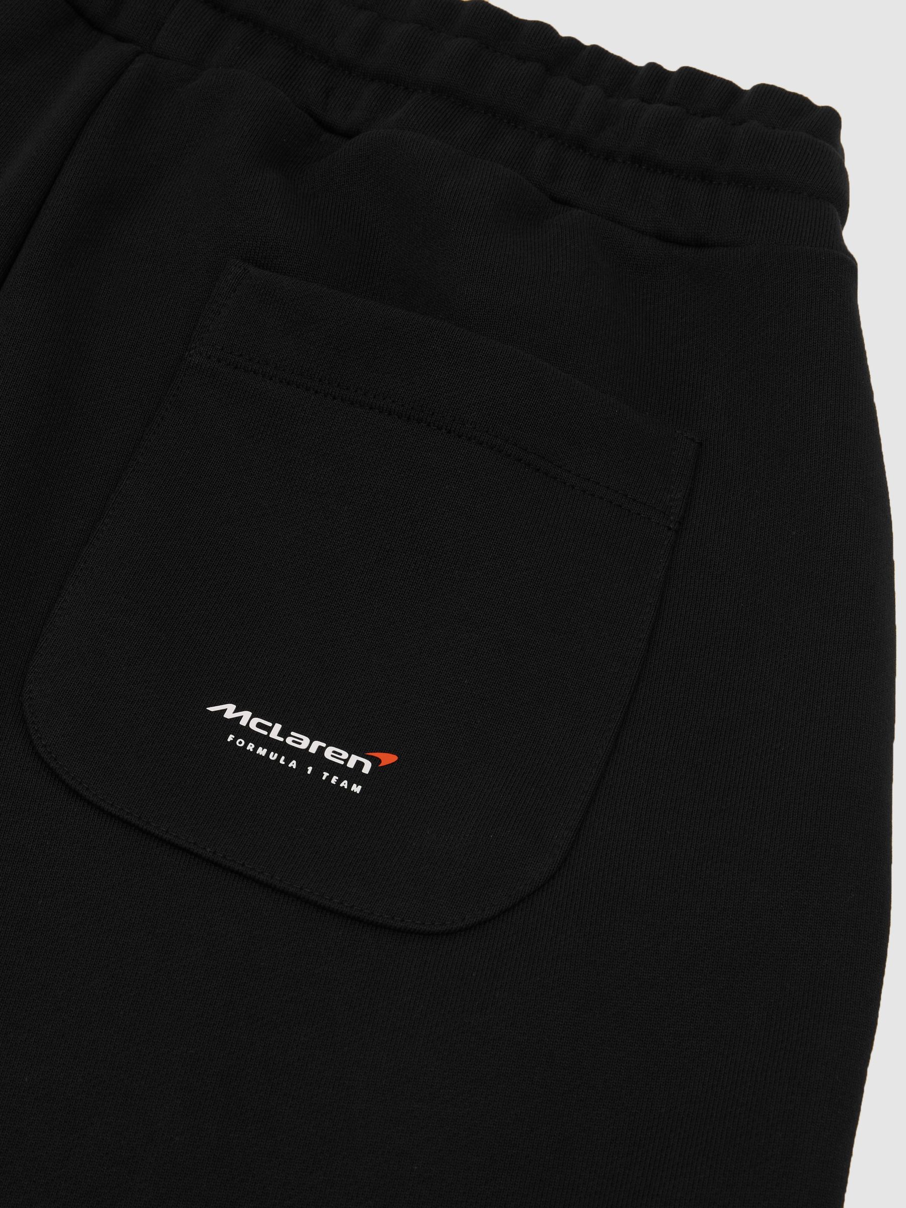 McLaren Racing Motif Drawstring Joggers in Washed Black - image 3