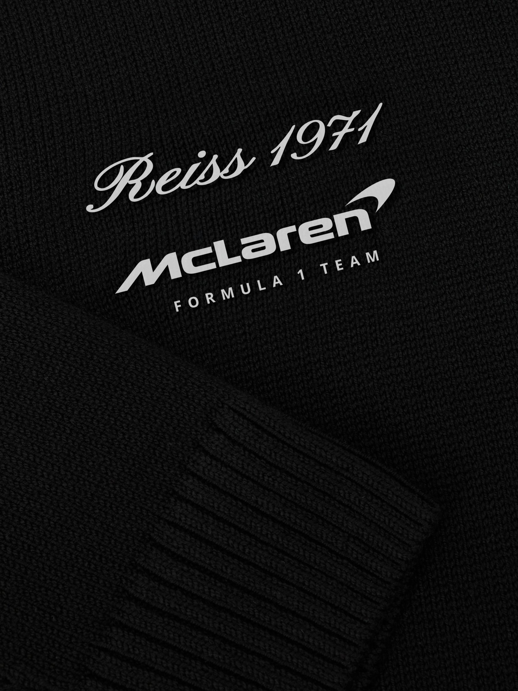 McLaren Racing Merino Motorsport Black Jumper in Black - Image 3 of 6