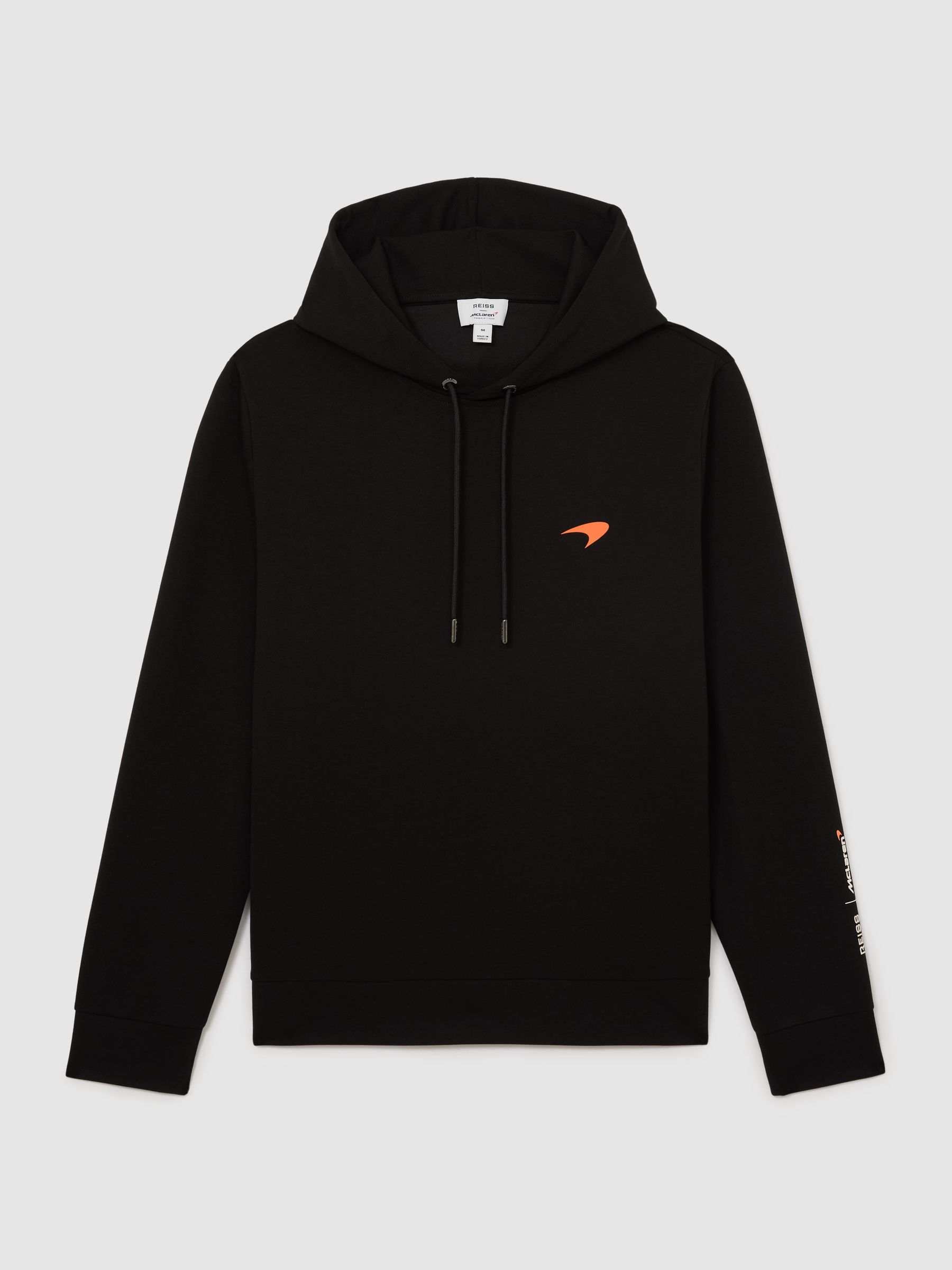 McLaren Black Racing Interlock Speedmark Hoodie in Black - Image 2 of 8