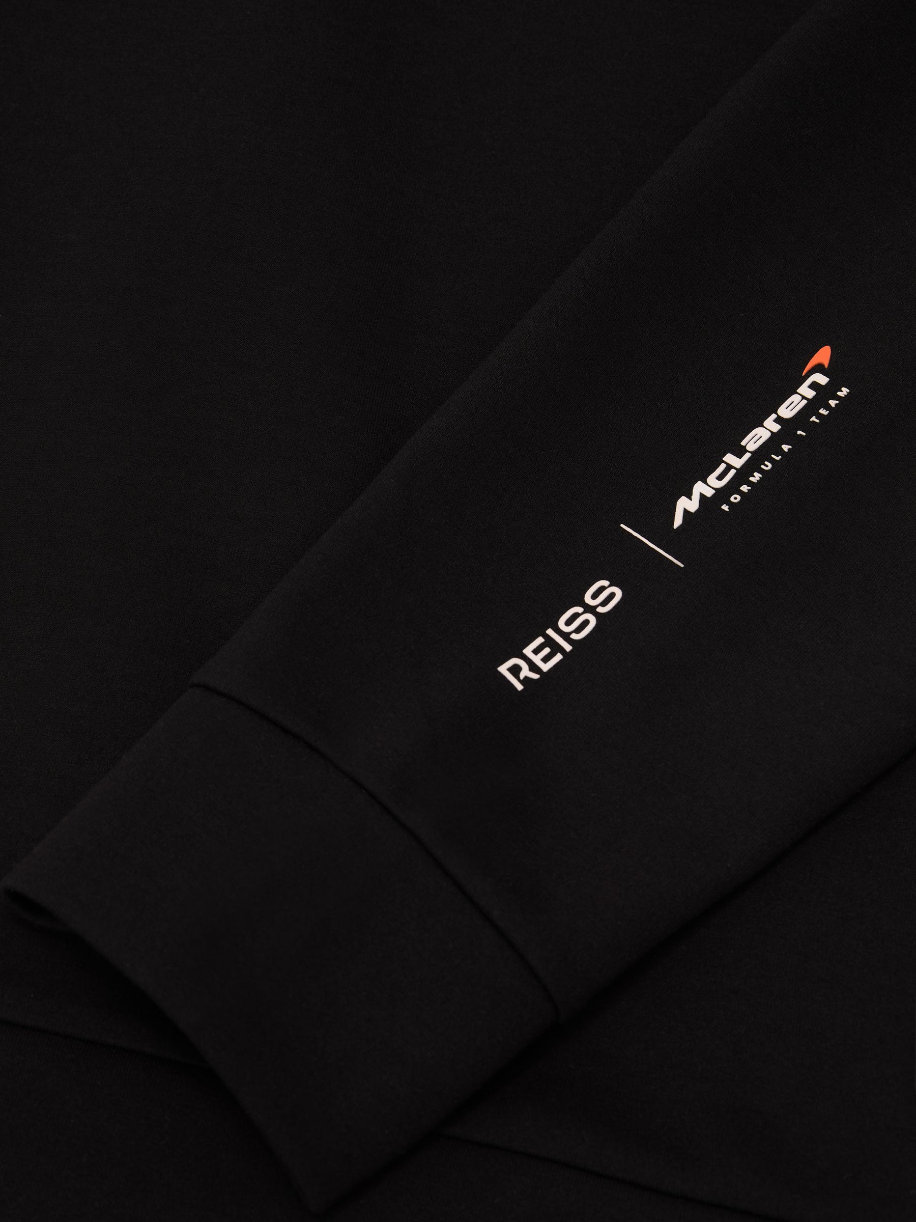 McLaren Black Racing Interlock Speedmark Hoodie in Black - Image 8 of 8