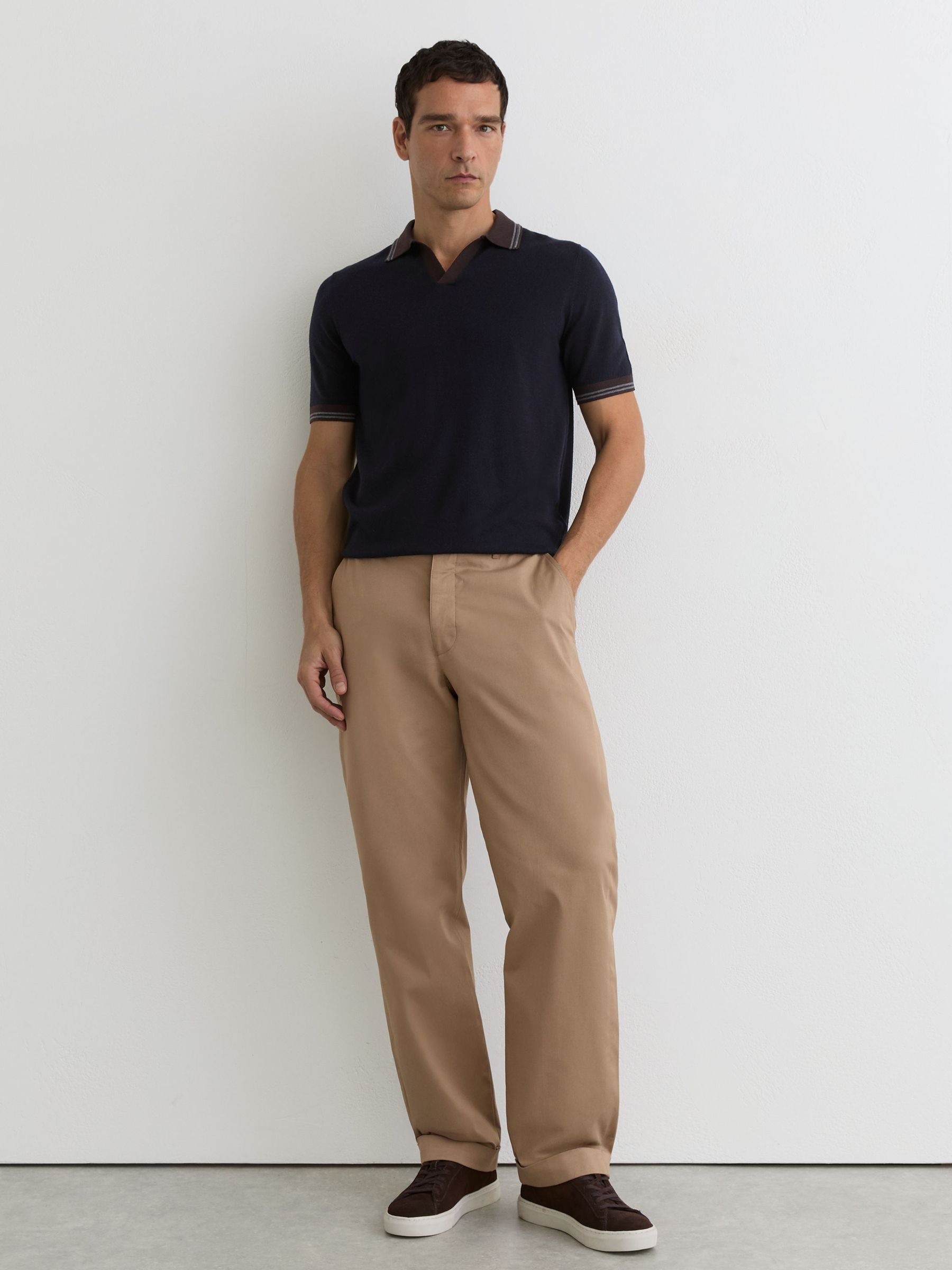 Polo Shirt in Navy - Image 3 of 6