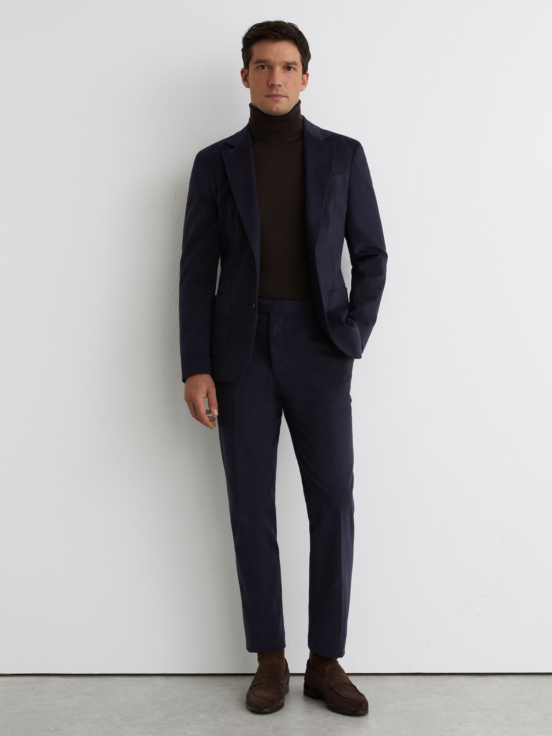 Wool Roll-Neck Jumper in Dark Brown - image 5