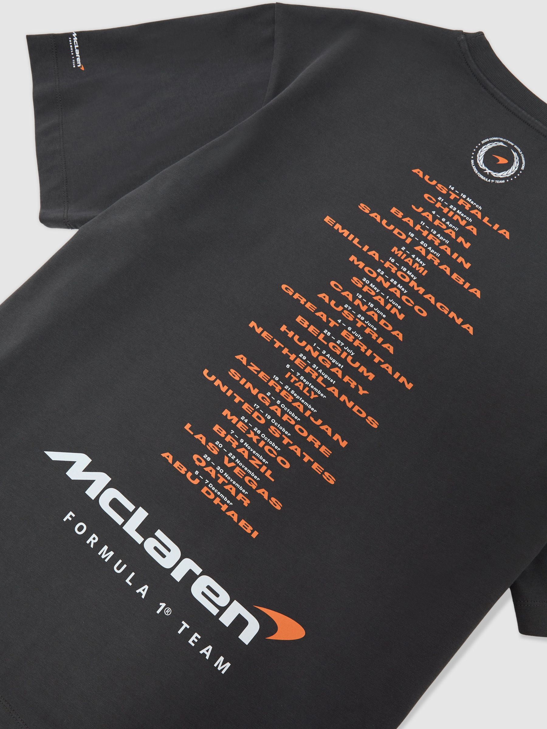 McLaren F1 Team Championship T-Shirt in Washed Black - image 3