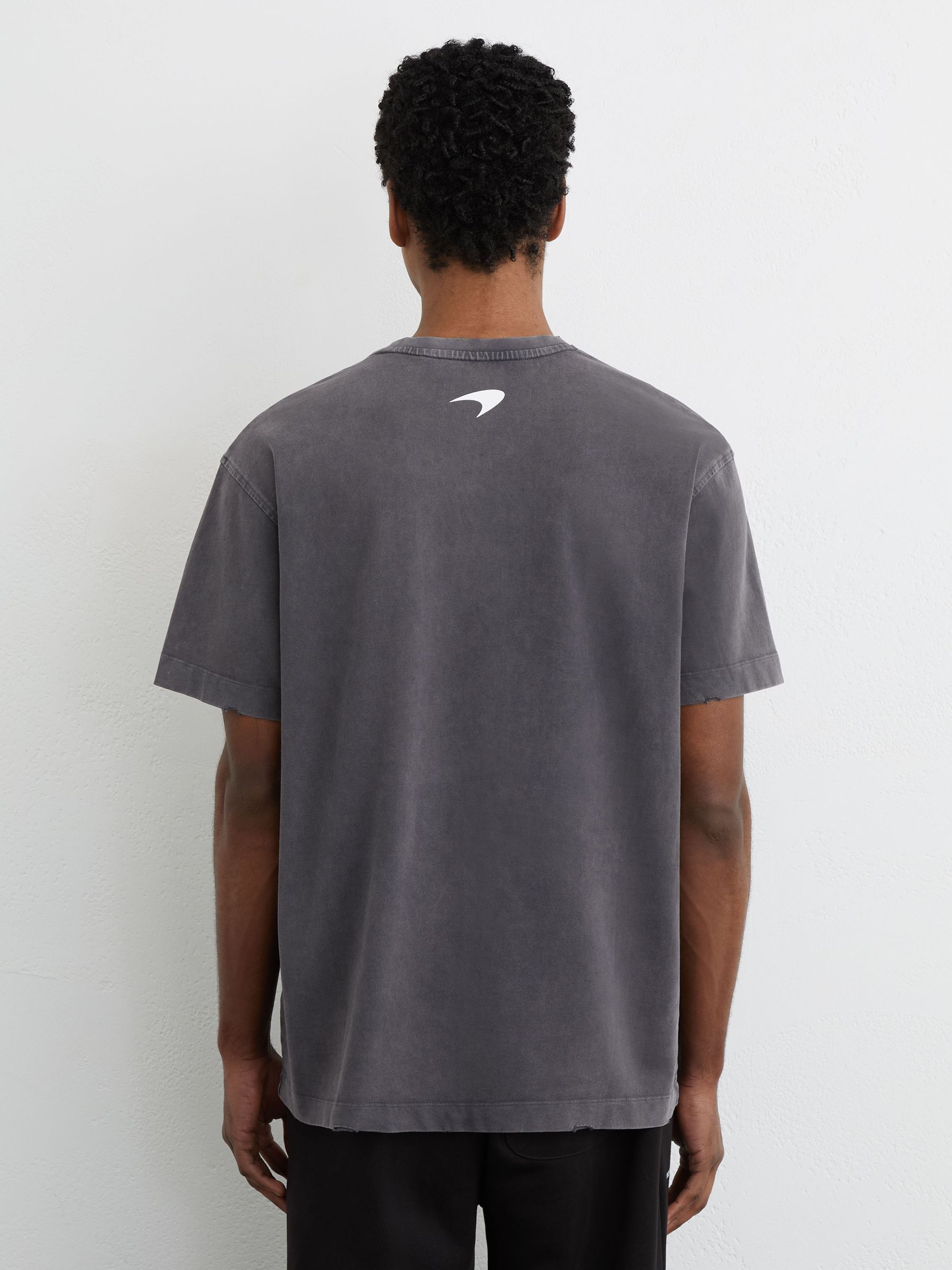 McLaren Racing Motorsport Washed T-Shirt Unisex-Fit in Washed Black - Image 5 of 8