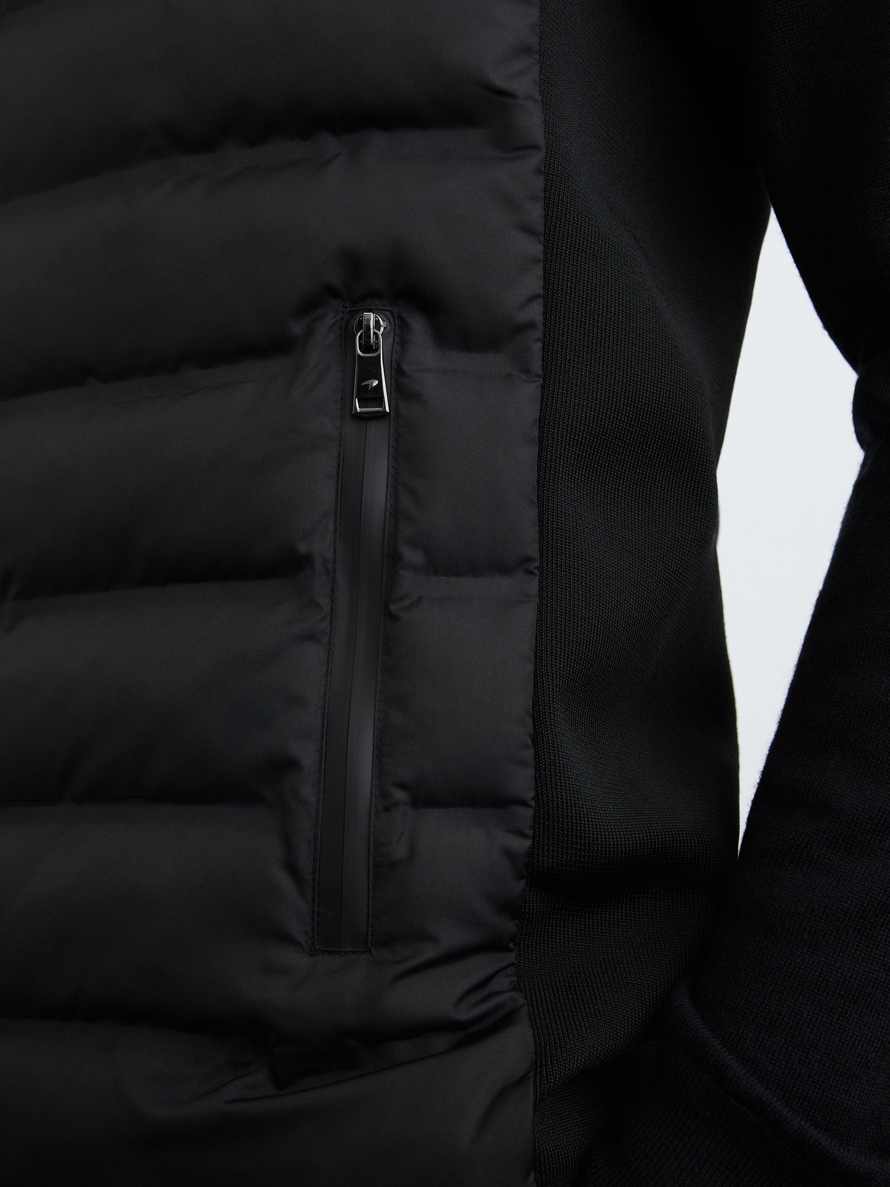 McLaren Racing Hybrid Quilted Gilet in Black - Image 5 of 8