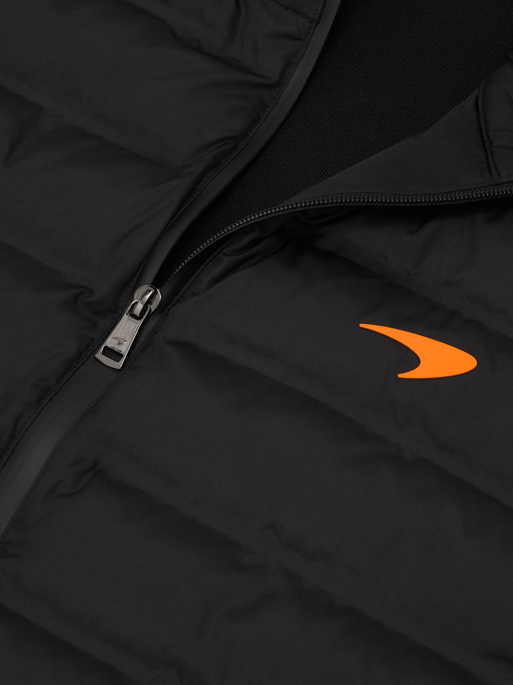 McLaren Racing Hybrid Quilted Gilet in Black - Image 7 of 8