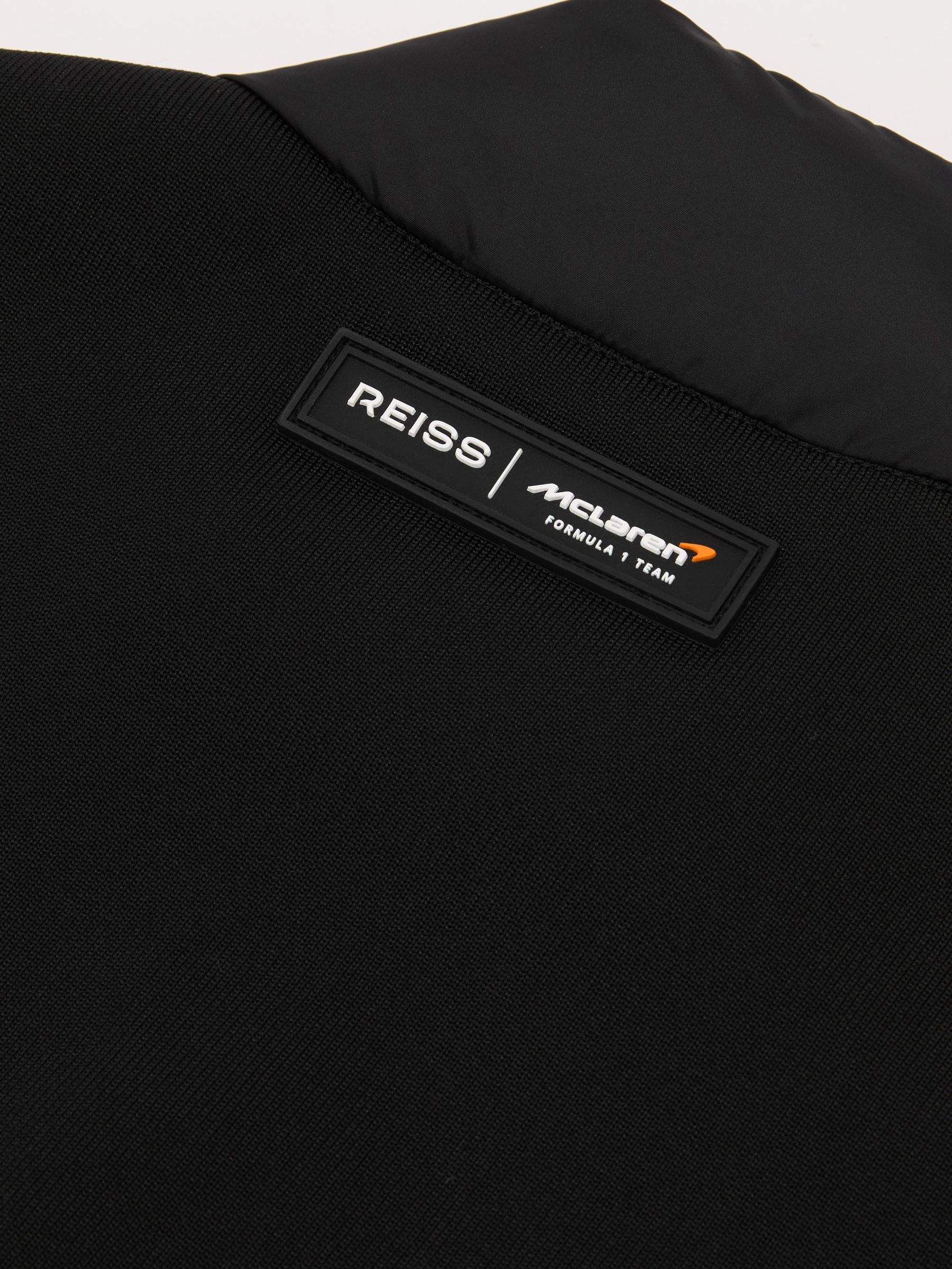 McLaren Racing Hybrid Quilted Gilet in Black - Image 8 of 8