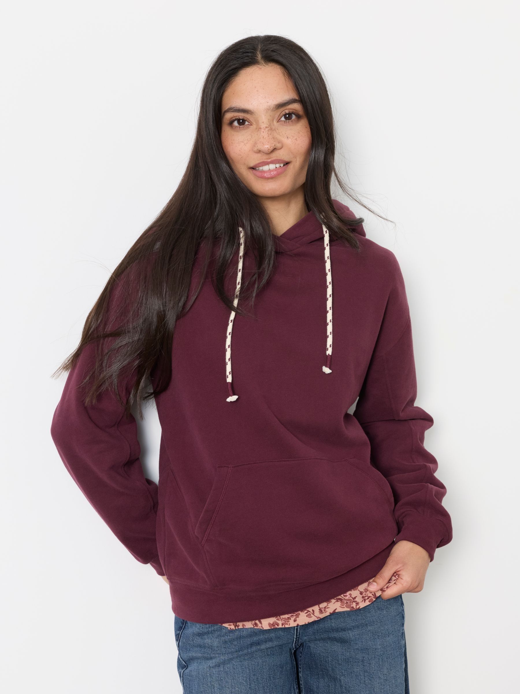 Freya Dark Purple Overhead Hoodie - Image 1 of 5 Freya Dark Purple Overhead Hoodie - Image 1 of 5