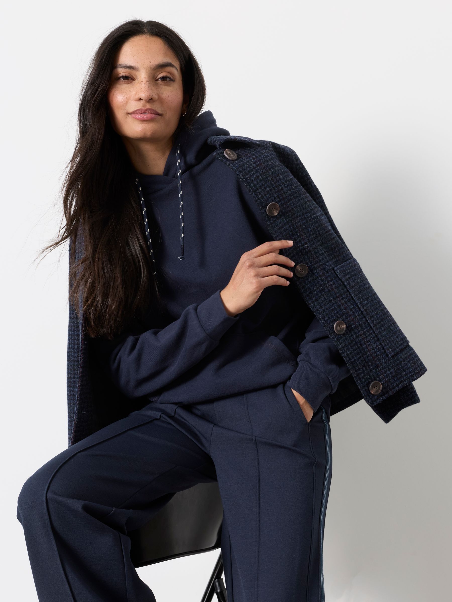 Freya Navy Overhead Hoodie - Image 4 of 5