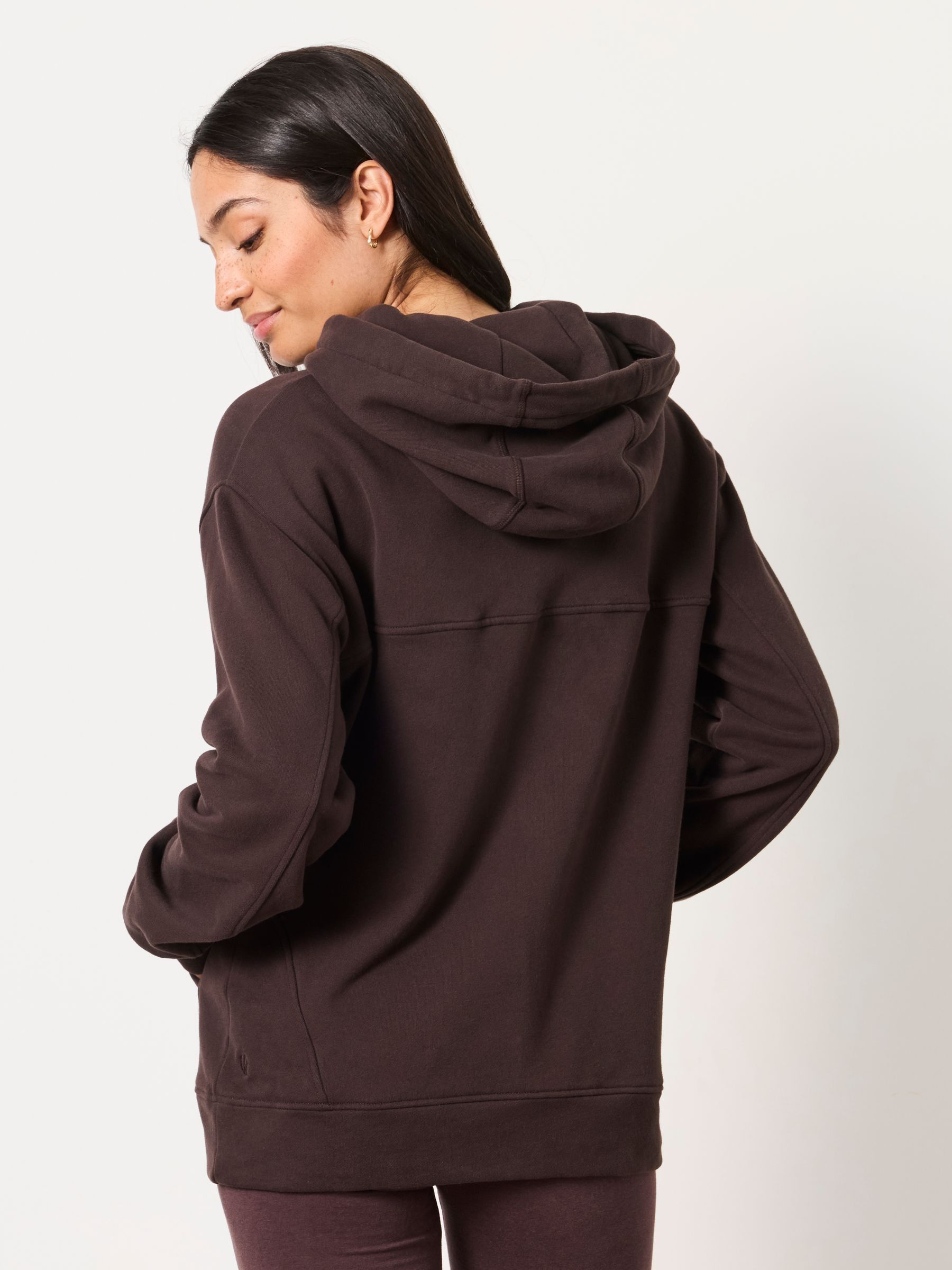 Freya Chocolate Brown Overhead Hoodie - Image 2 of 6 Freya Chocolate Brown Overhead Hoodie - Image 2 of 6