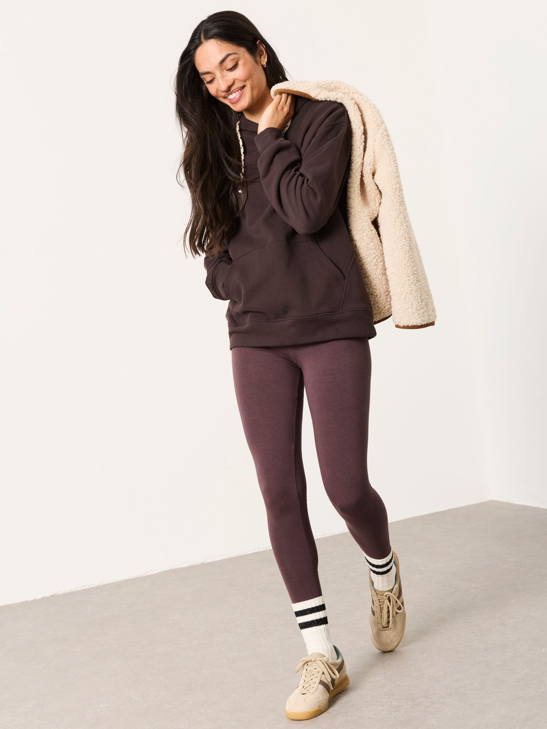 Freya Chocolate Brown Overhead Hoodie - Image 4 of 6