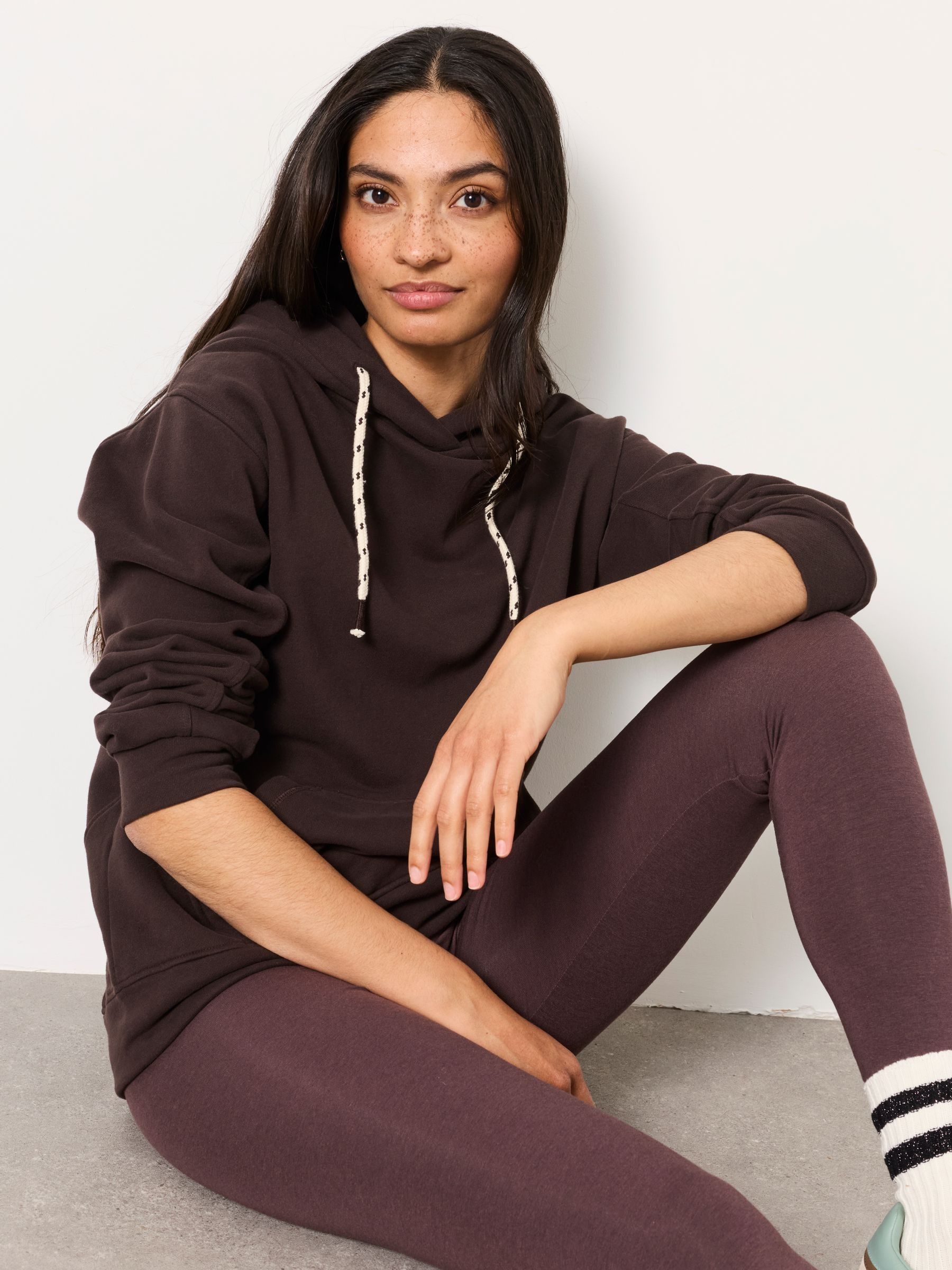 Freya Chocolate Brown Overhead Hoodie - Image 5 of 6