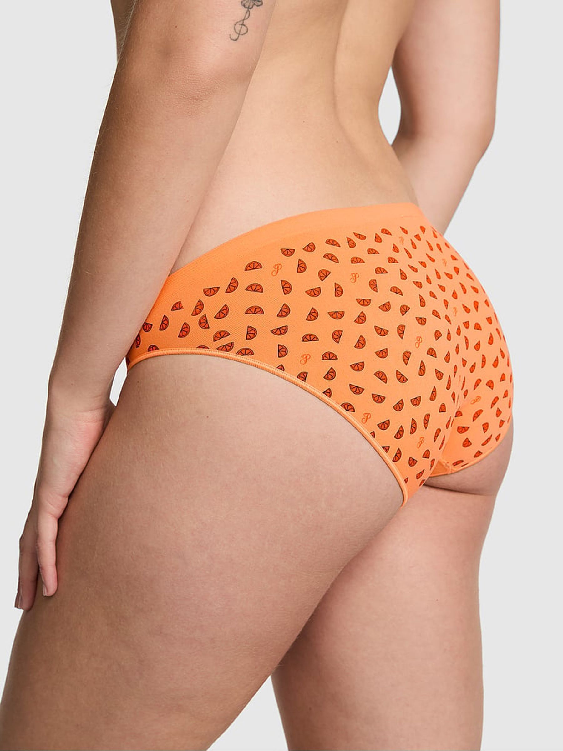 Vitamin C Orange Print Bikini Knickers - Image 2 of 2