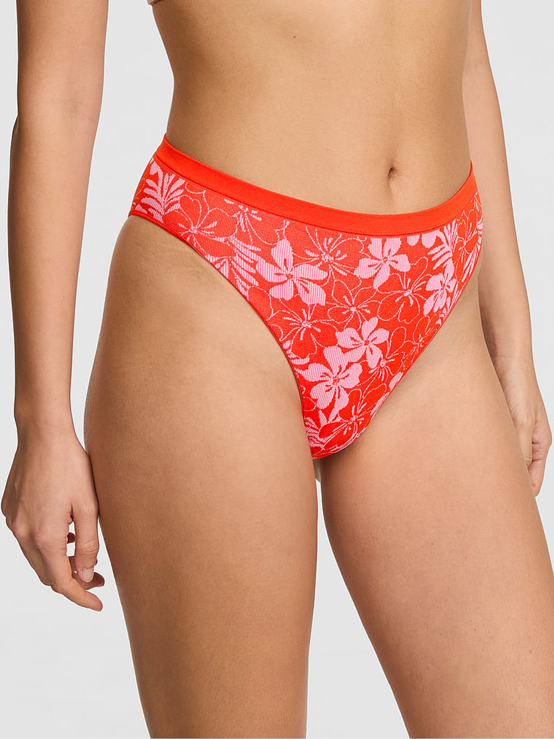 Red Hibiscus Brazilian Knickers - Image 1 of 2 Red Hibiscus Brazilian Knickers - Image 1 of 2