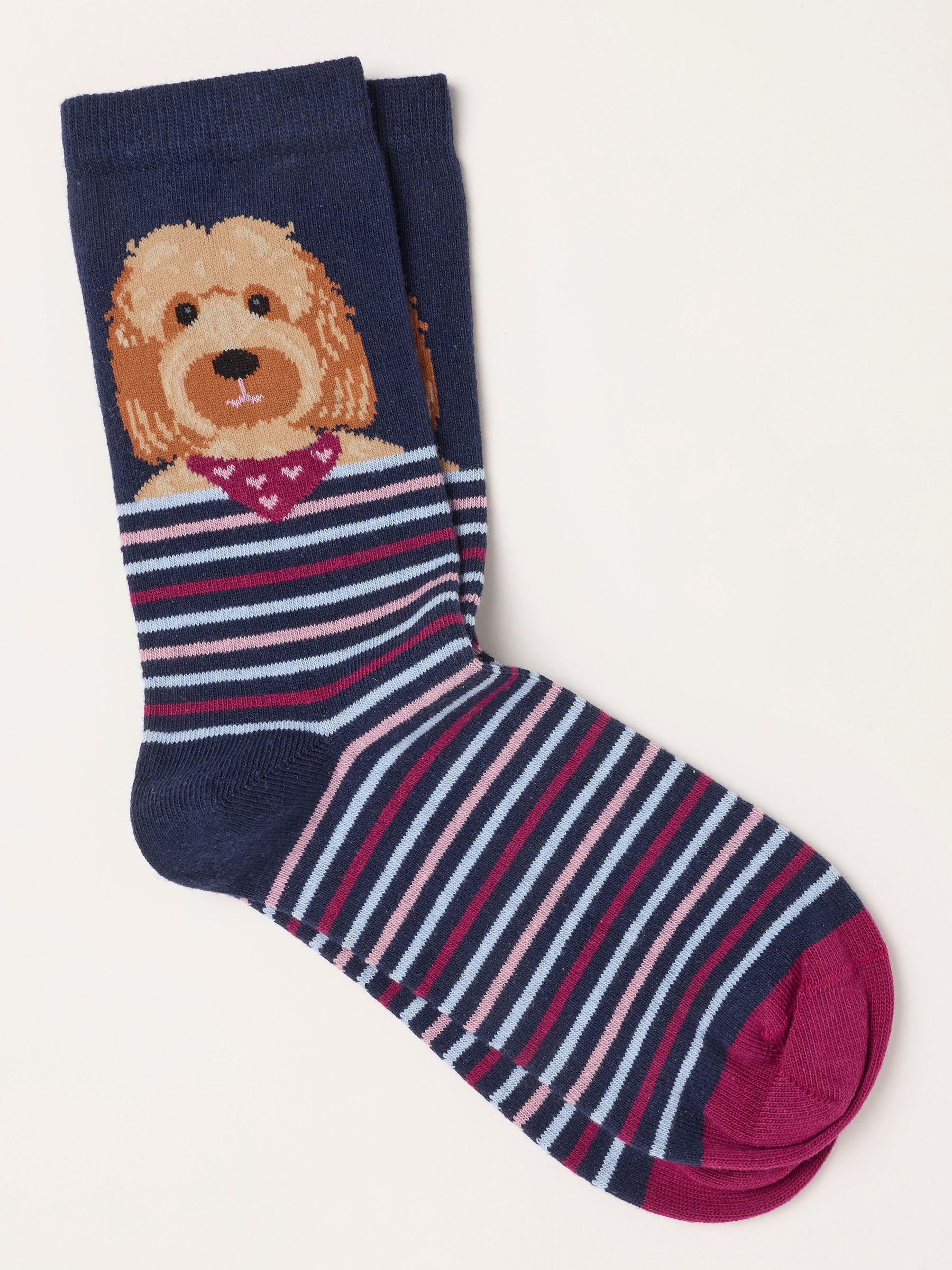 Navy Cockapoo Socks - Image 1 of 2 Navy Cockapoo Socks - Image 1 of 2