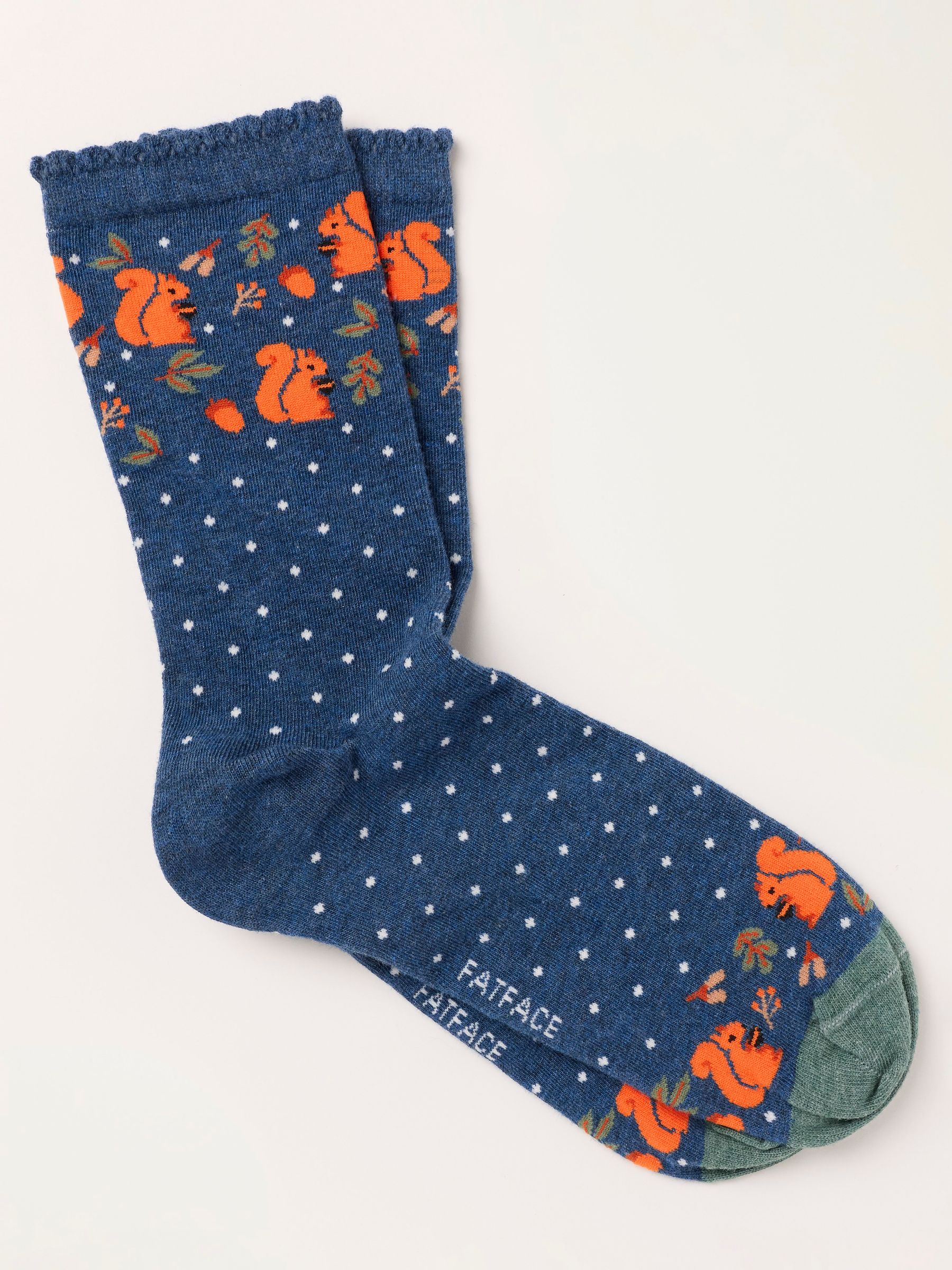 Navy Squirrel Socks - Image 1 of 2