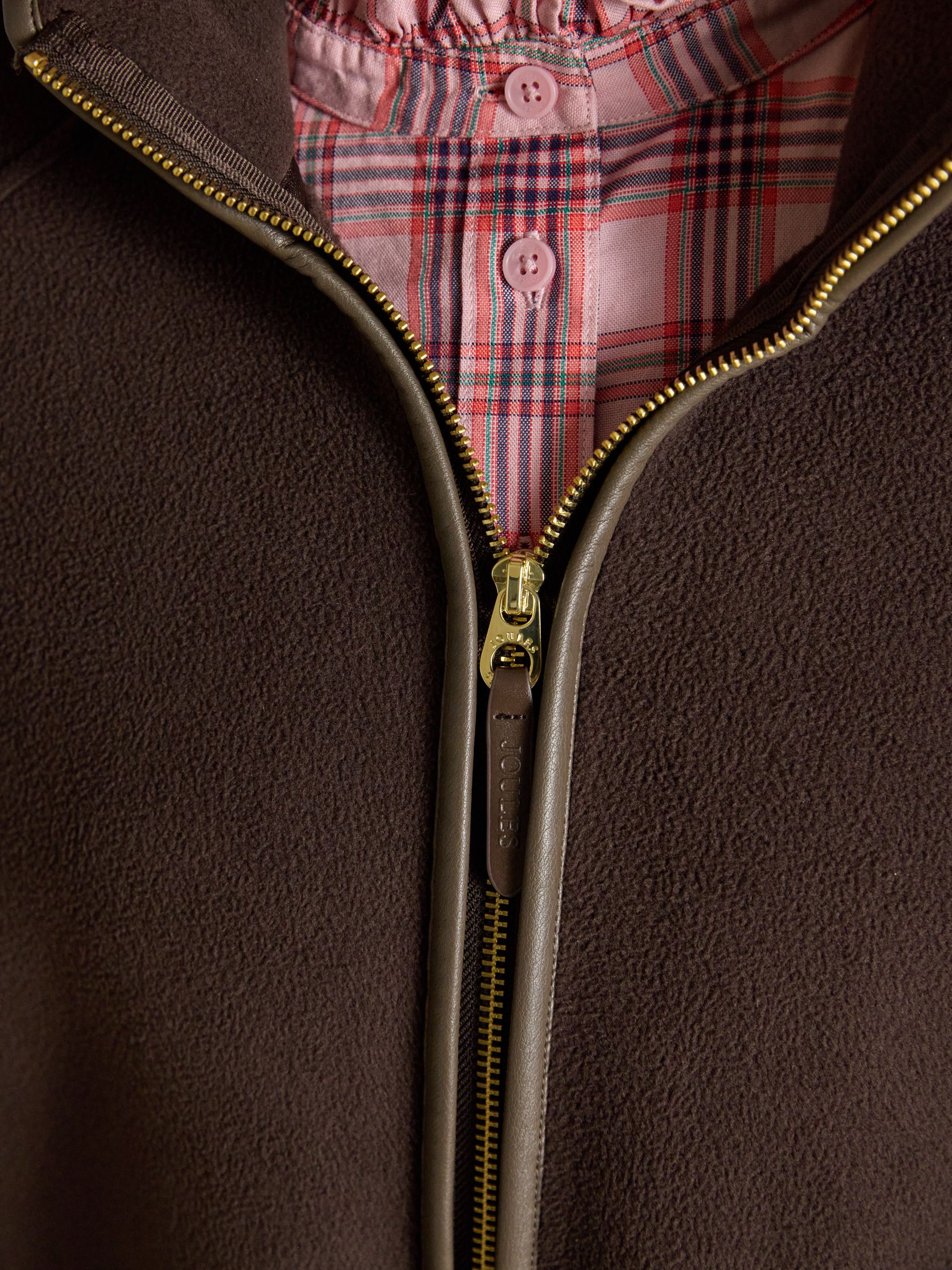 Heritage Chocolate Brown Longline Polar Fleece Longline Cape - Image 7 of 9