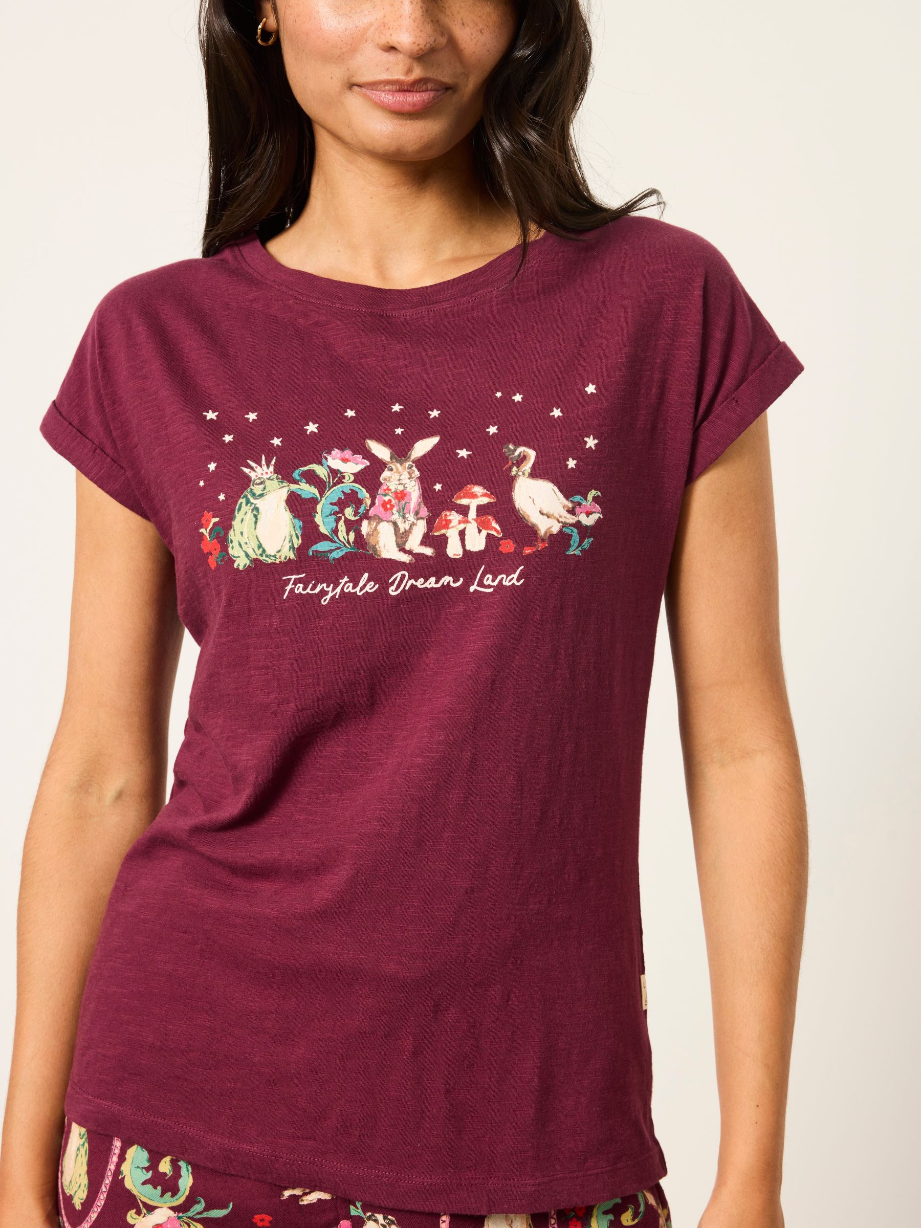 Plum Purple Ivy Fairytale Graphic Tee - Image 3 of 6