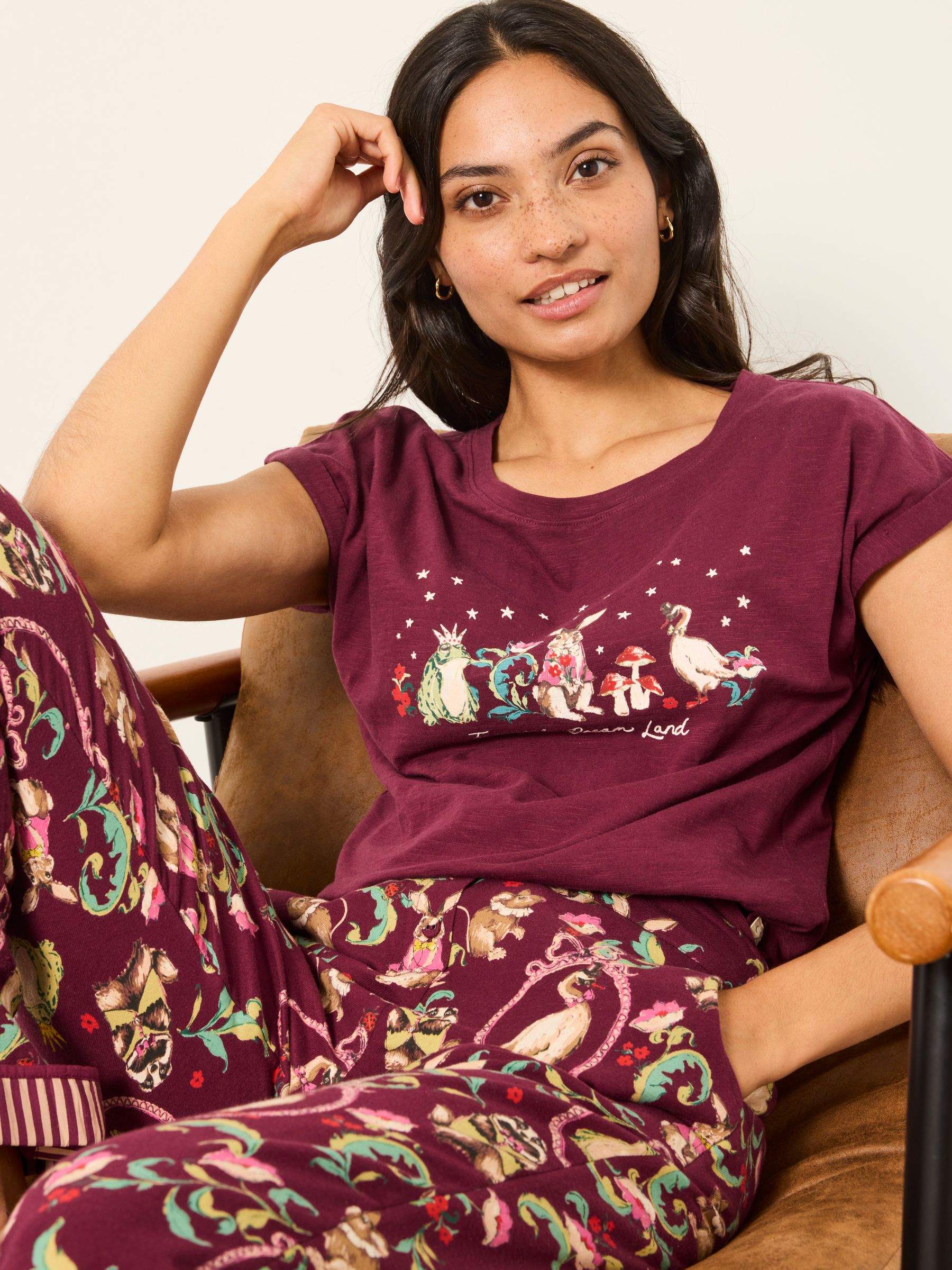 Plum Purple Ivy Fairytale Graphic Tee - Image 5 of 6