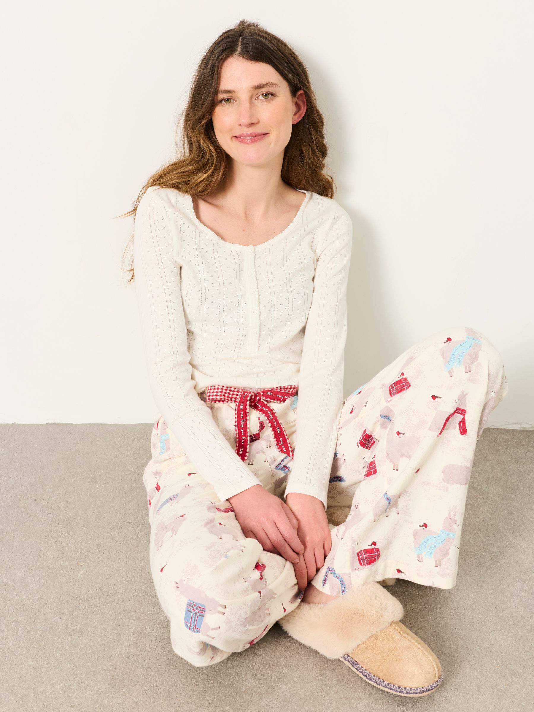 Lola Ivory Wide Leg Pant - Image 6 of 7