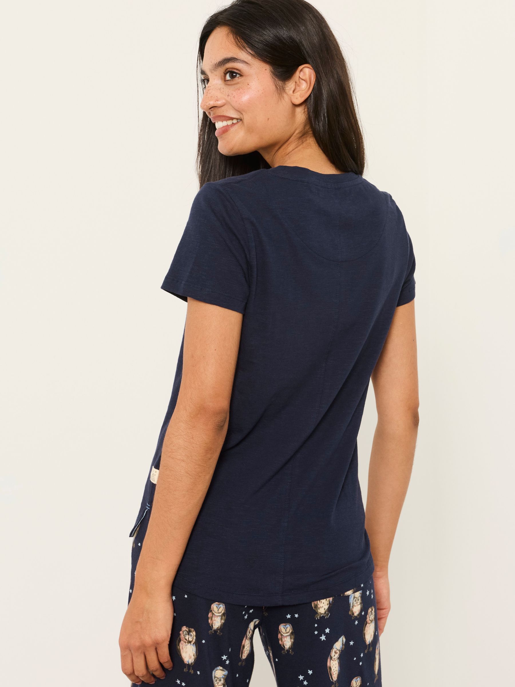 Natalie Navy Owl Tee - Image 2 of 3