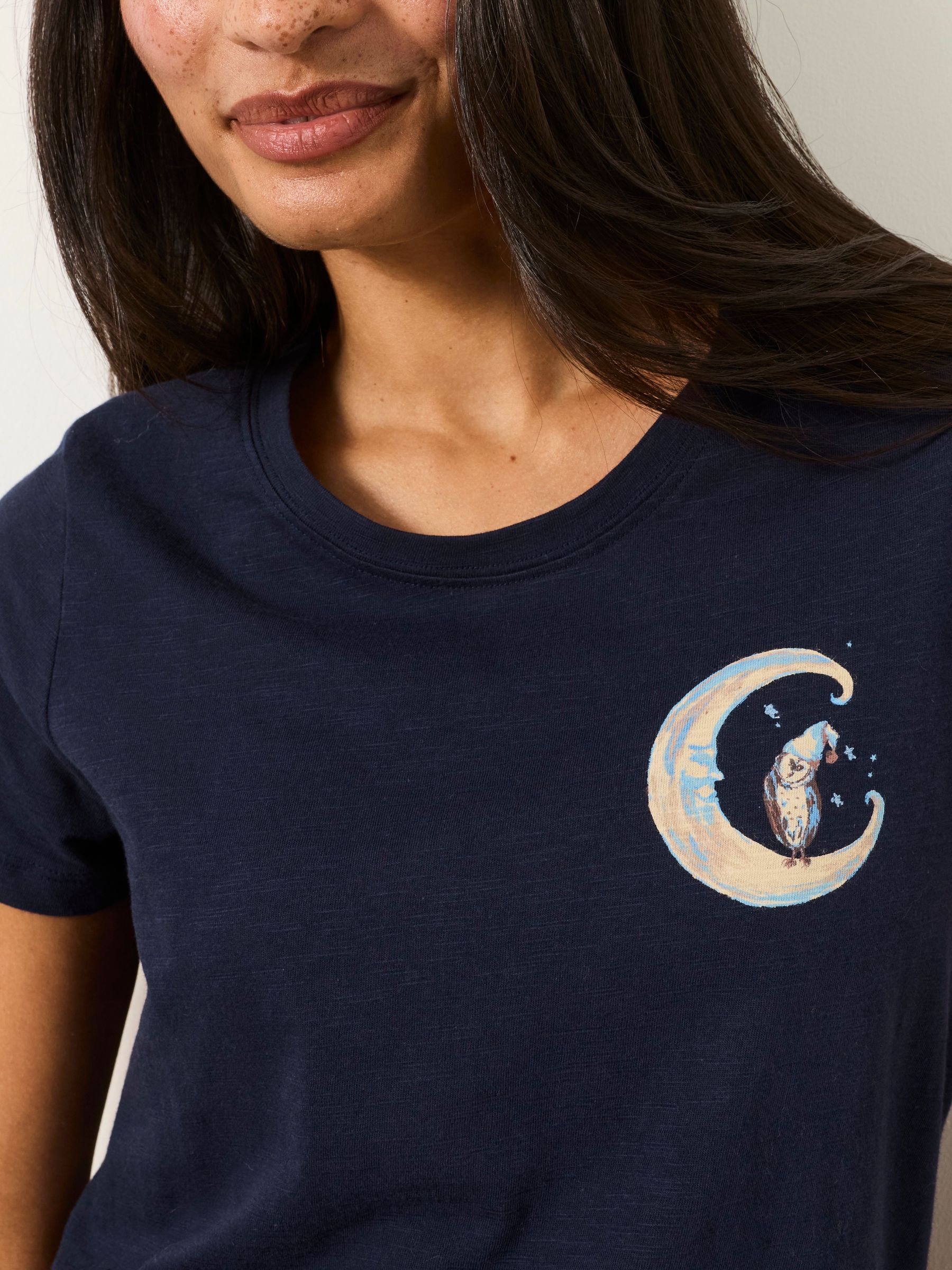 Natalie Navy Owl Tee - Image 3 of 3 Natalie Navy Owl Tee - Image 3 of 3
