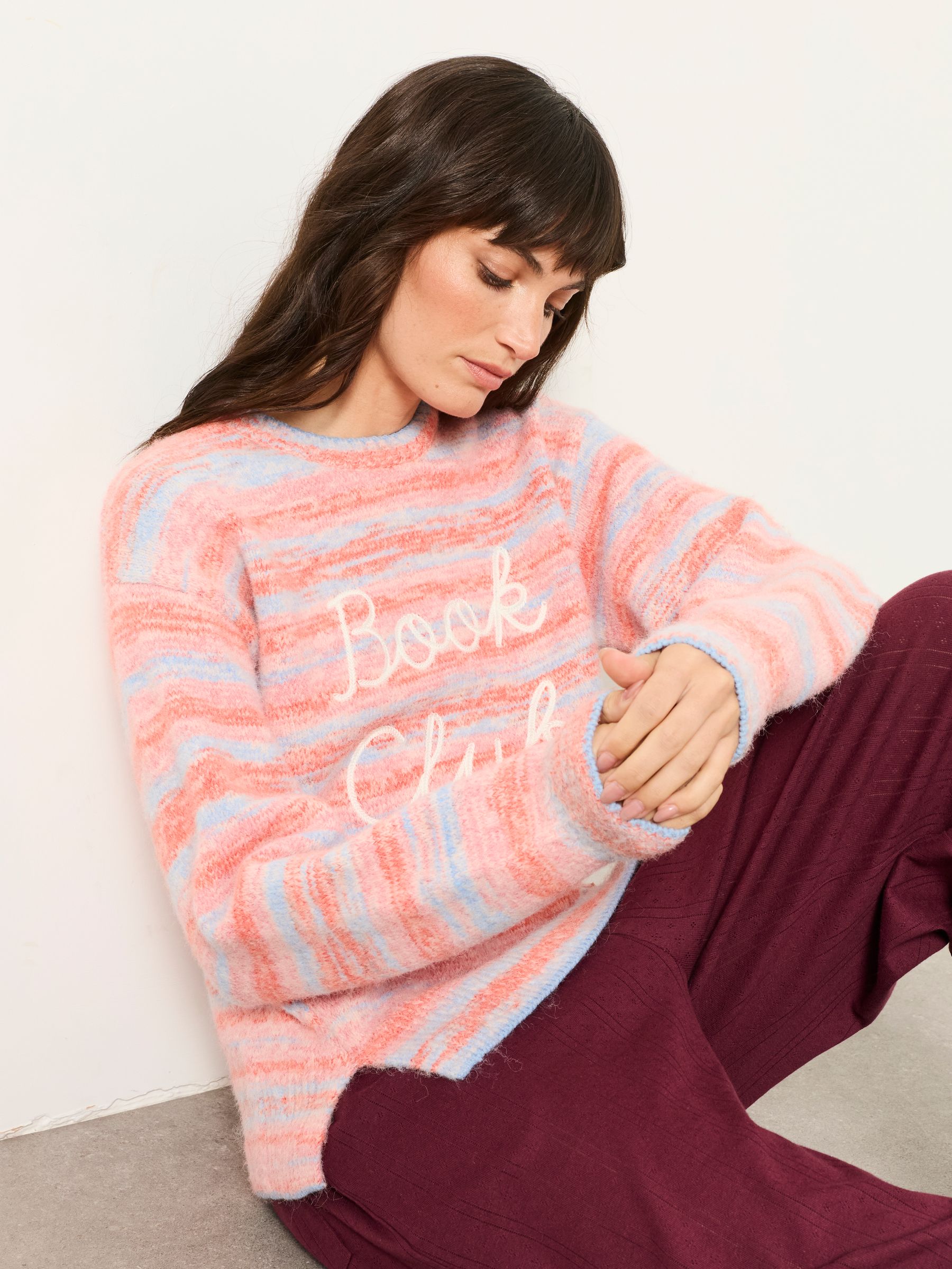 Pink Book Club Knitted Jumper - Image 3 of 5