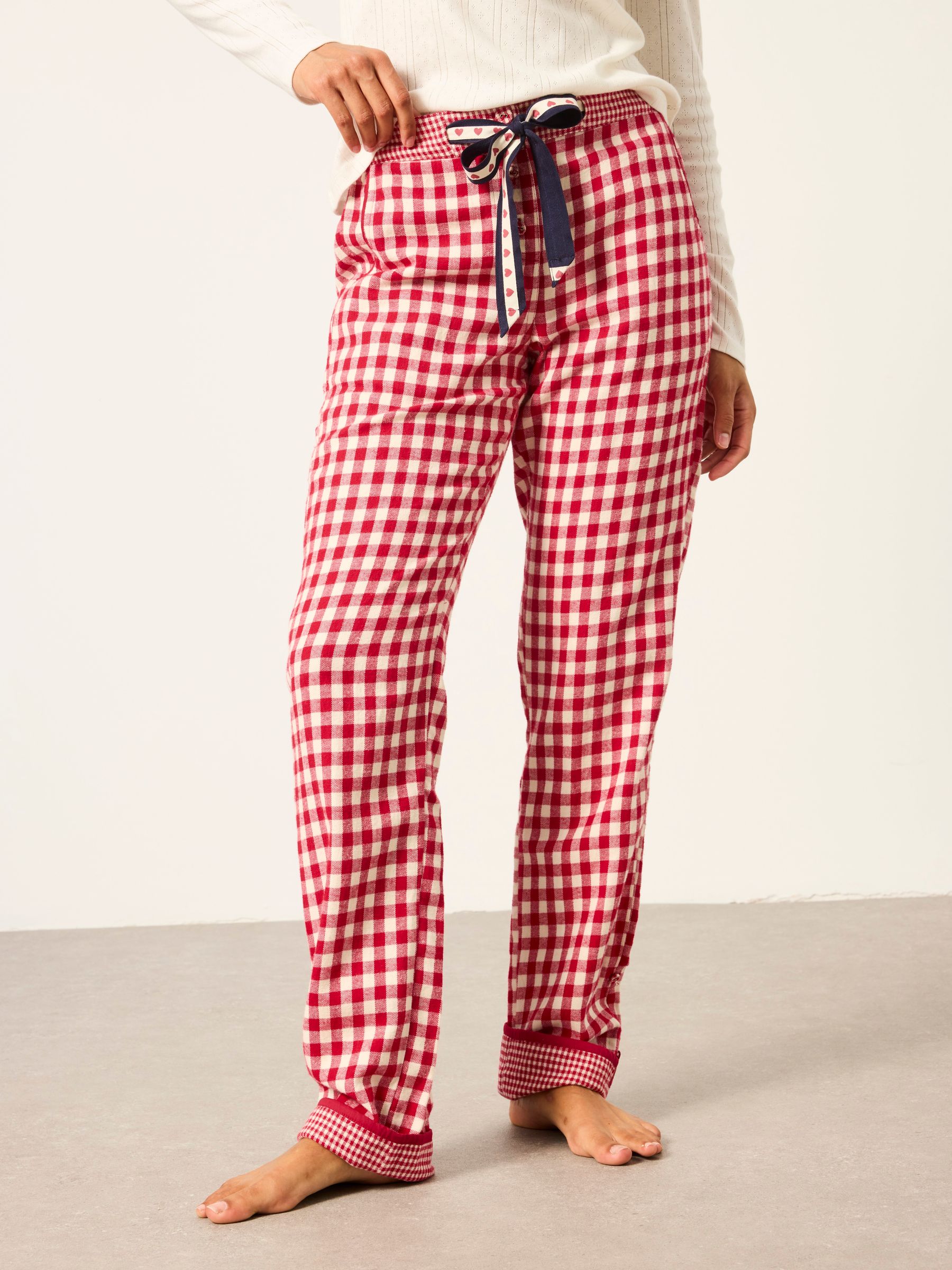 Eva Red Gingham Pyjama Bottoms - Image 1 of 6