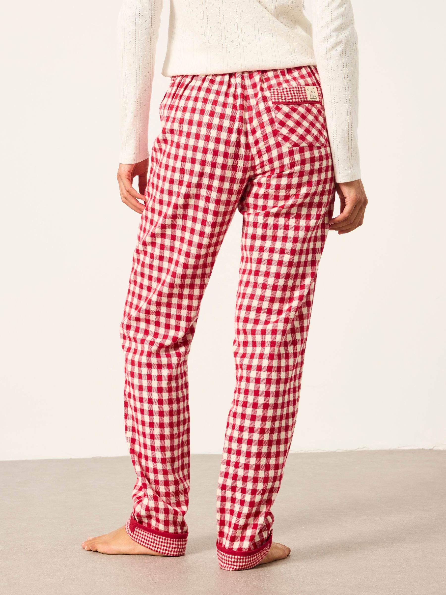 Eva Red Gingham Pyjama Bottoms - Image 2 of 6