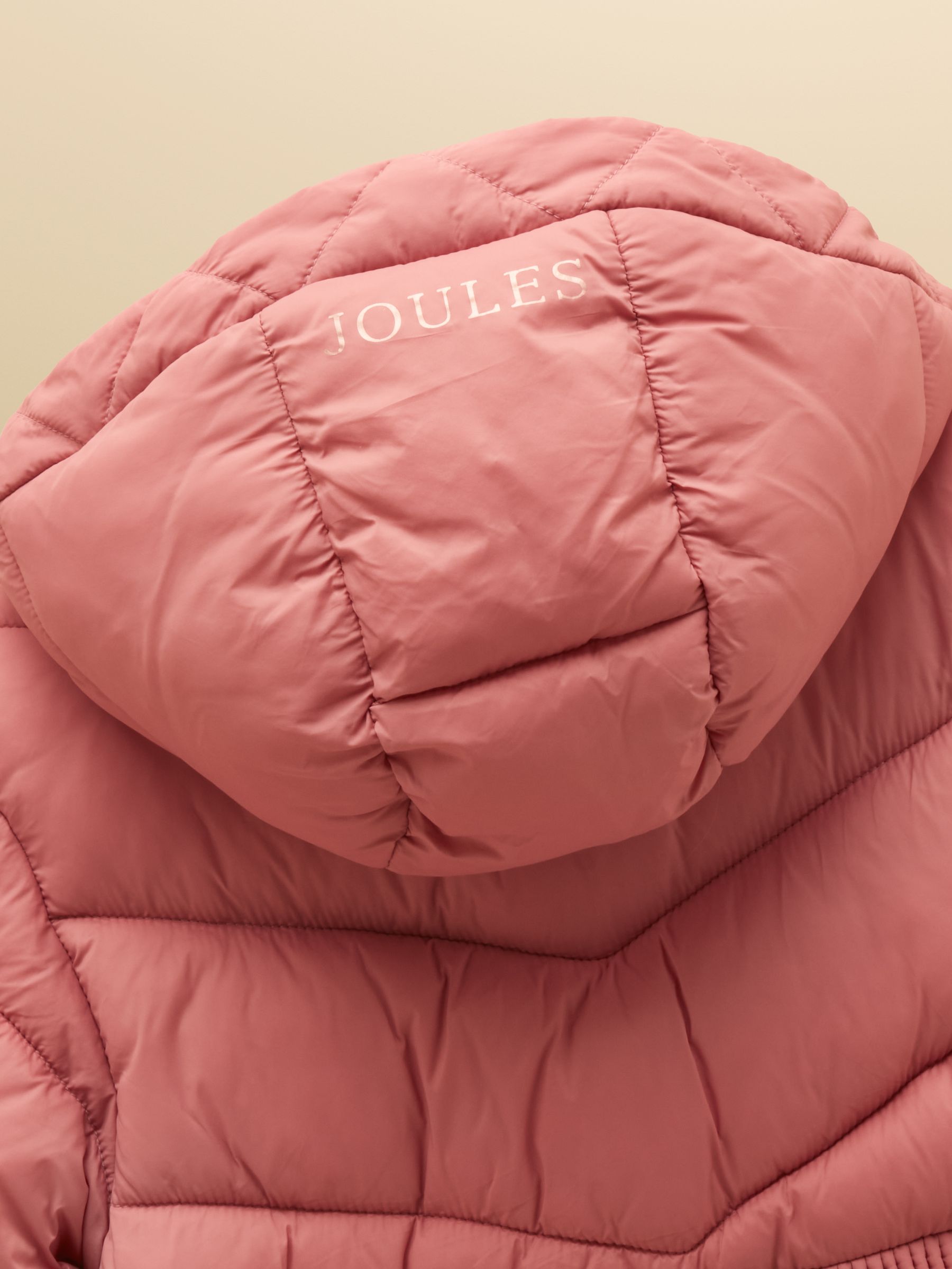 Girls' Chloe Pink Showerproof Padded Coat - Image 5 of 5