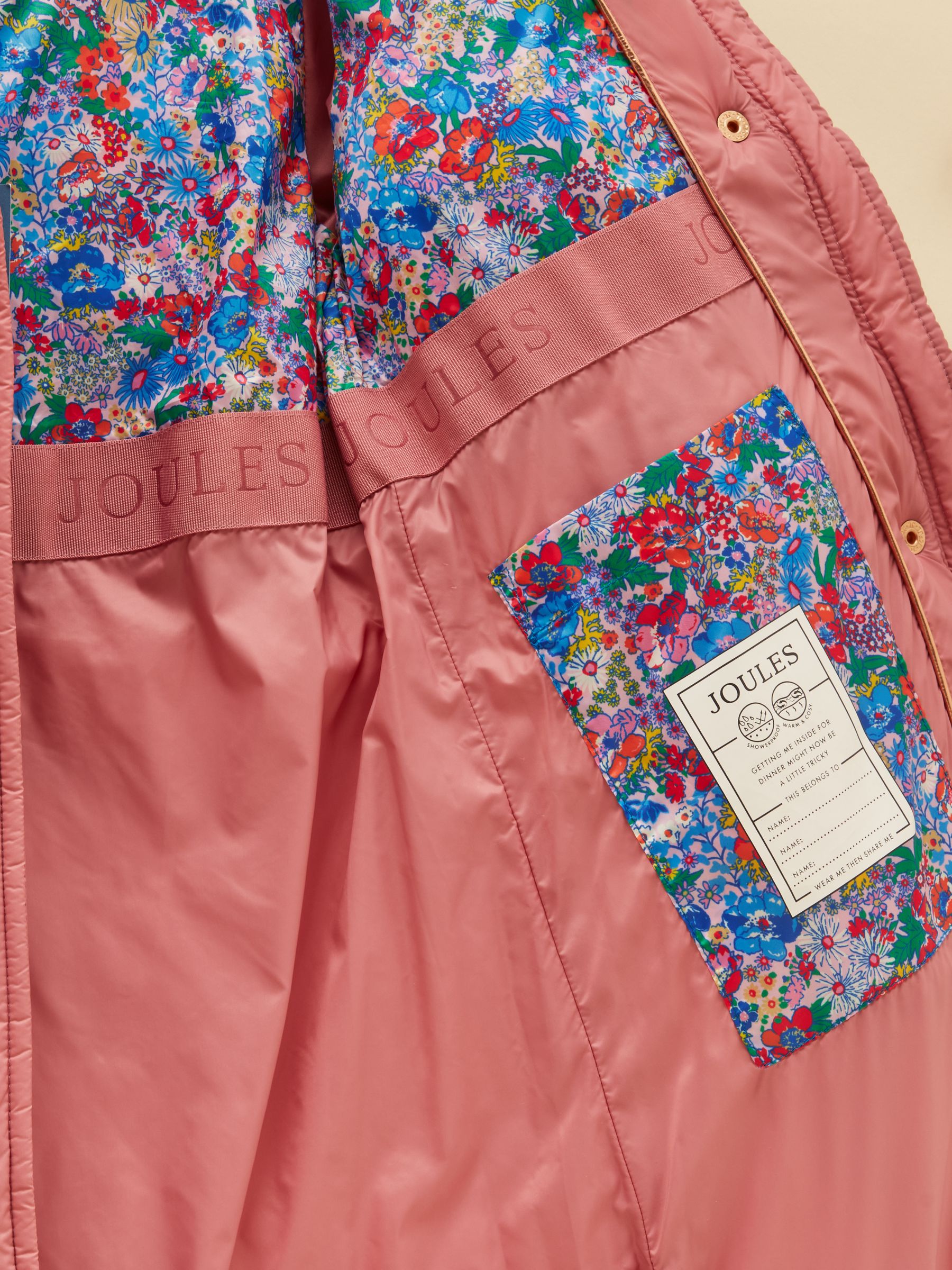 Girls' Chloe Pink Showerproof Padded Coat - Image 6 of 6 Girls' Chloe Pink Showerproof Padded Coat - Image 6 of 6