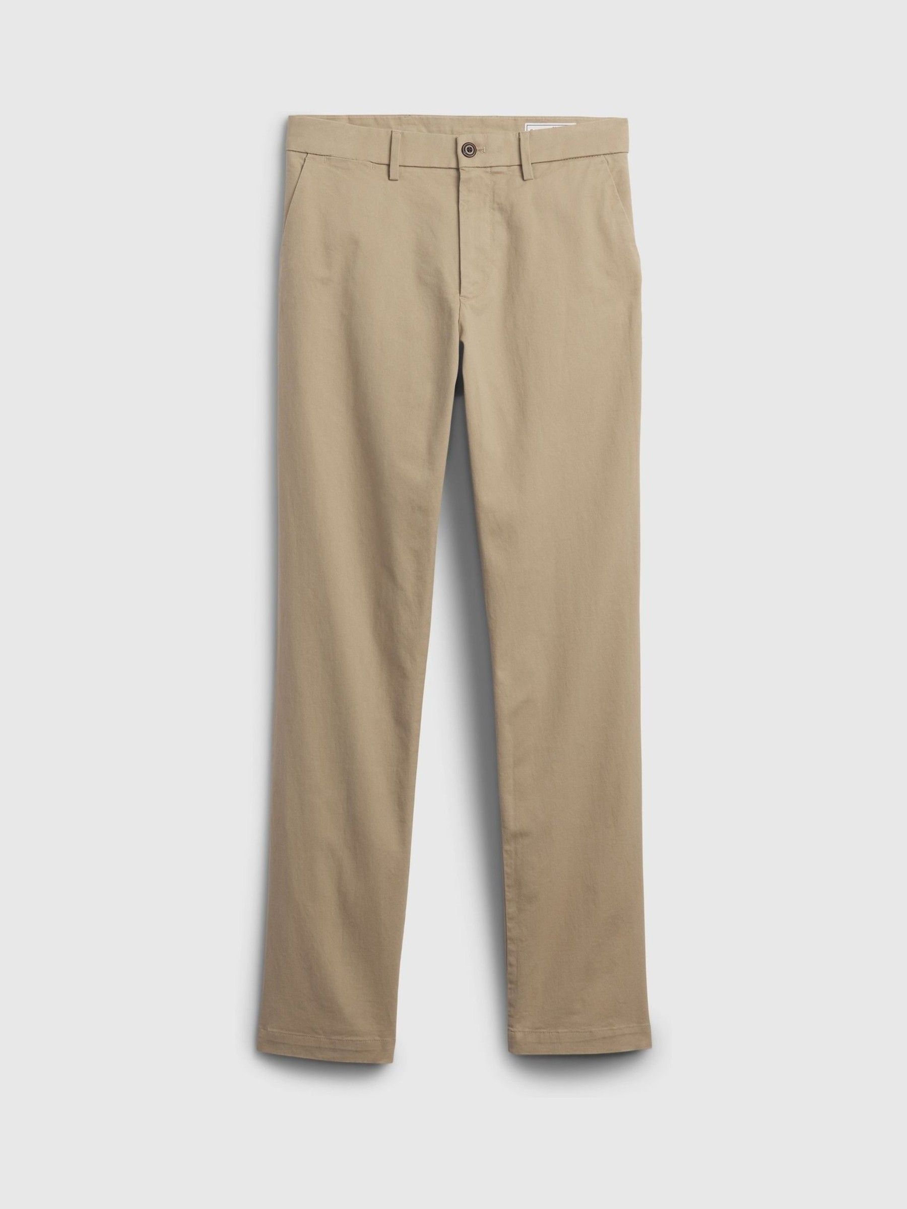 Beige Modern Straight Chinos - Image 5 of 6