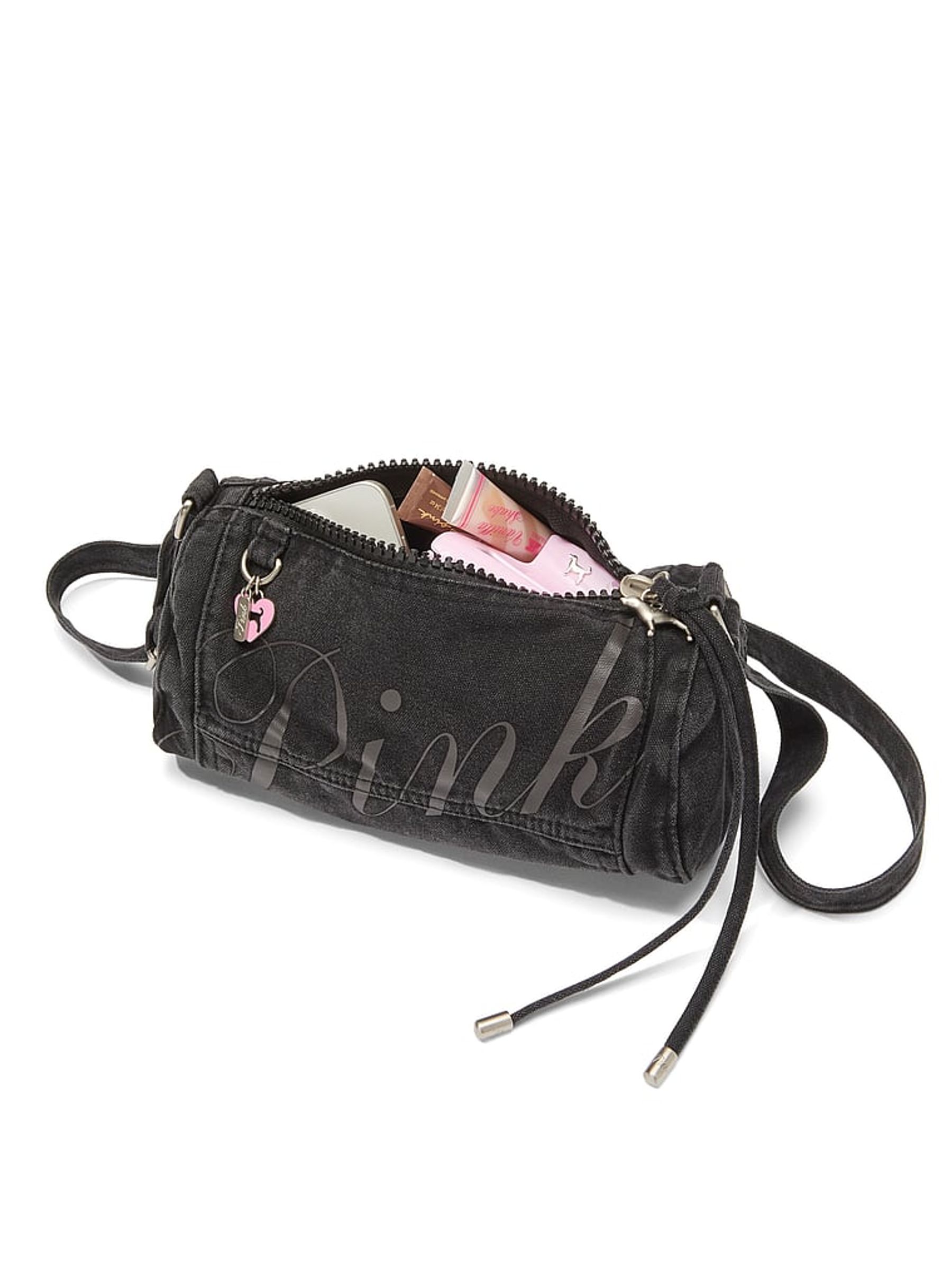 Black Small Duffle Shoulder Bag - Image 4 of 4