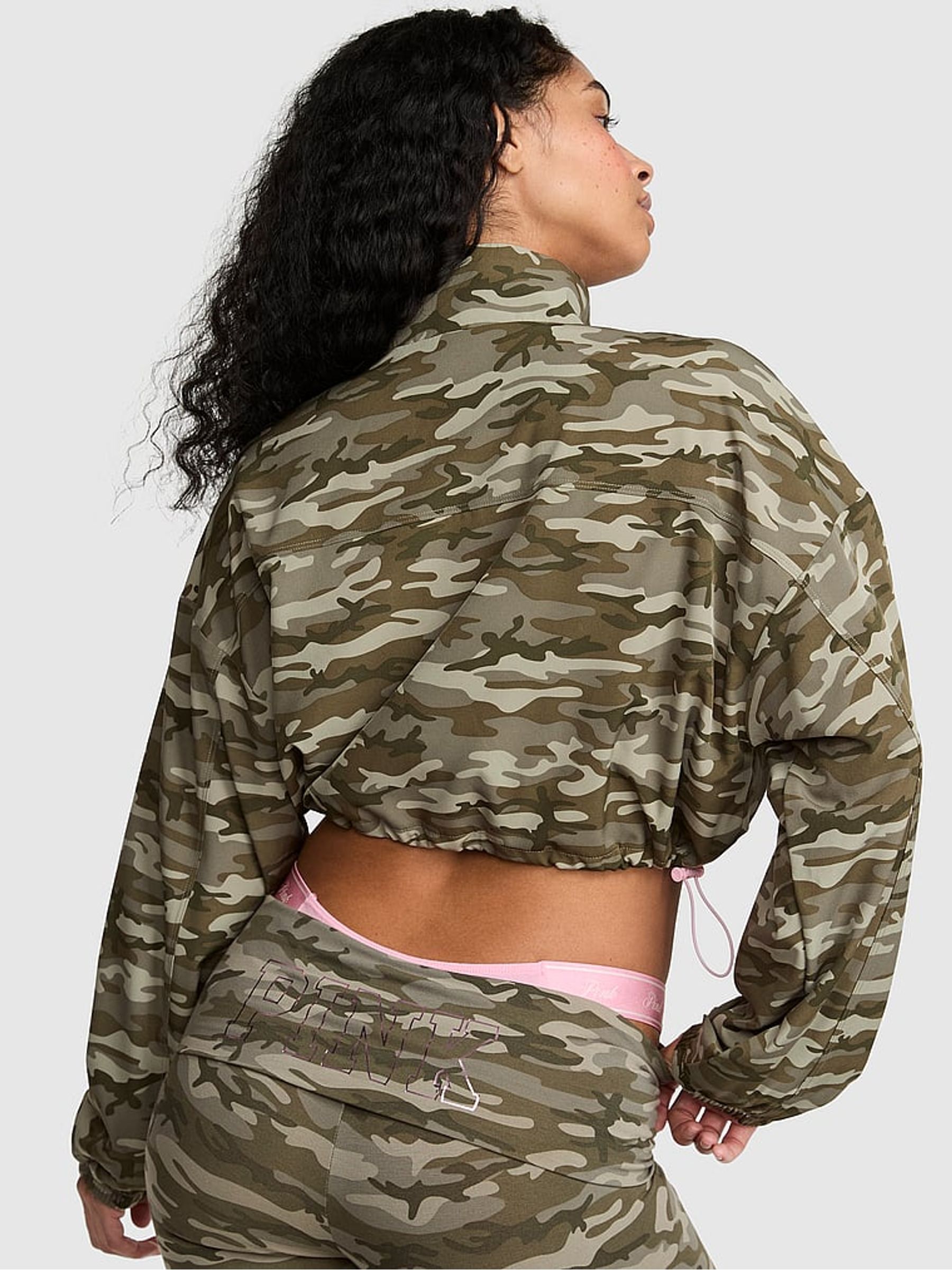 Green Camo Half Zip Jumper - Image 2 of 2