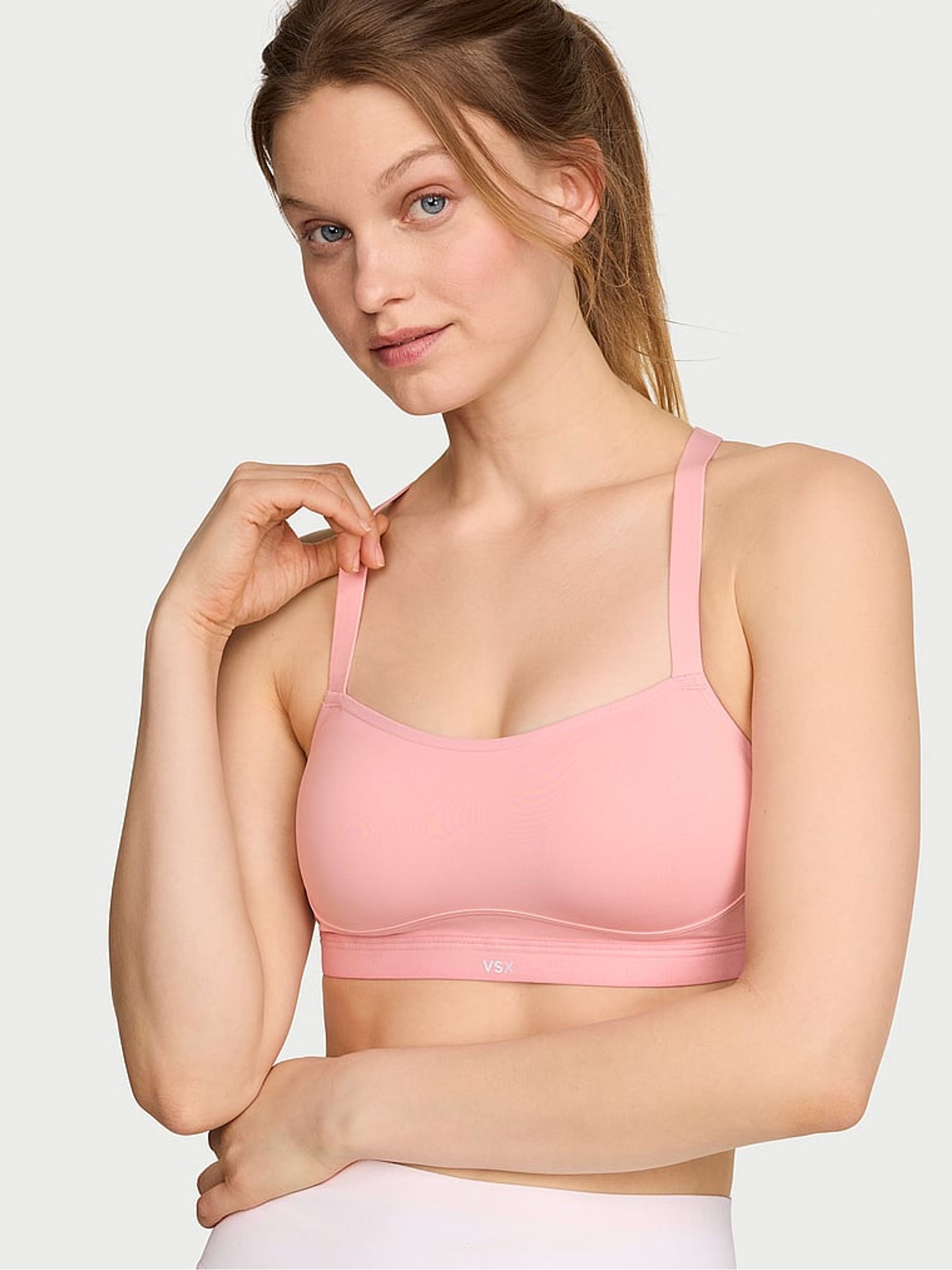 Dusk Pink Angel Medium Support Sports Bra - Image 1 of 2