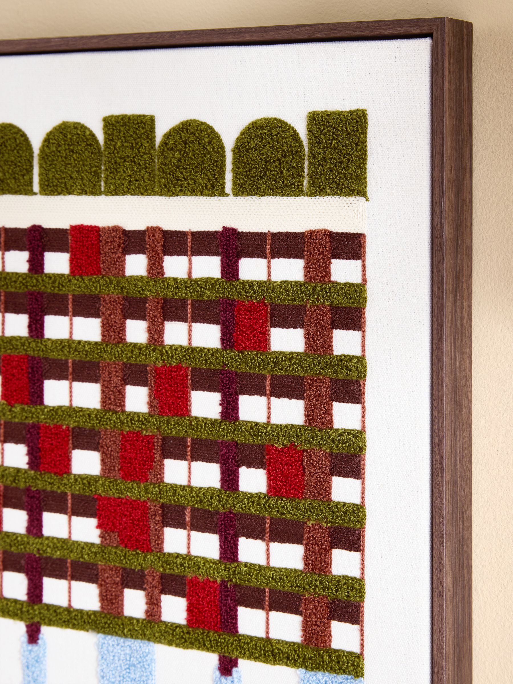 Tier Embroidered Wall Art in Multi - Image 2 of 5