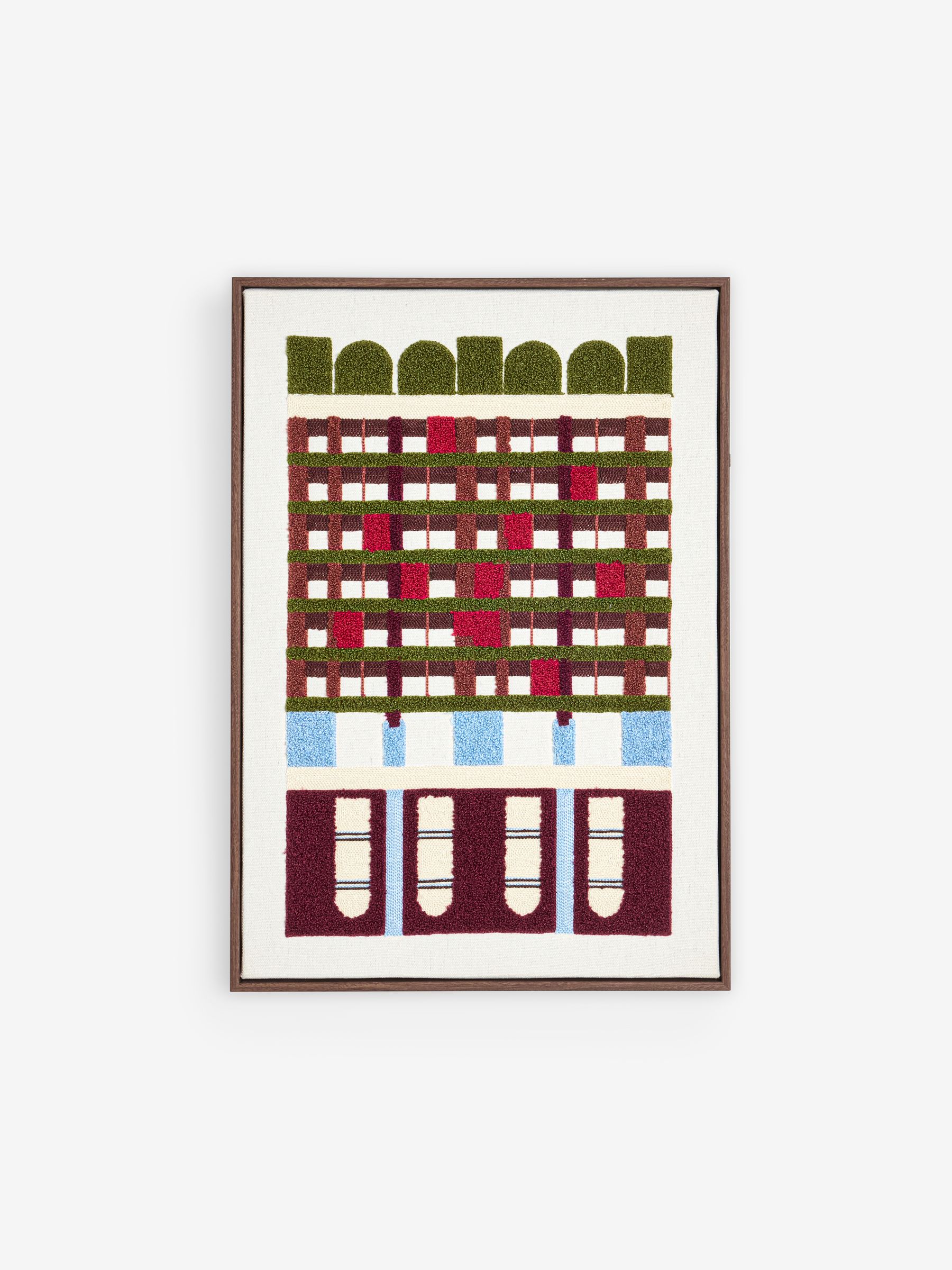 Tier Embroidered Wall Art in Multi - Image 3 of 5