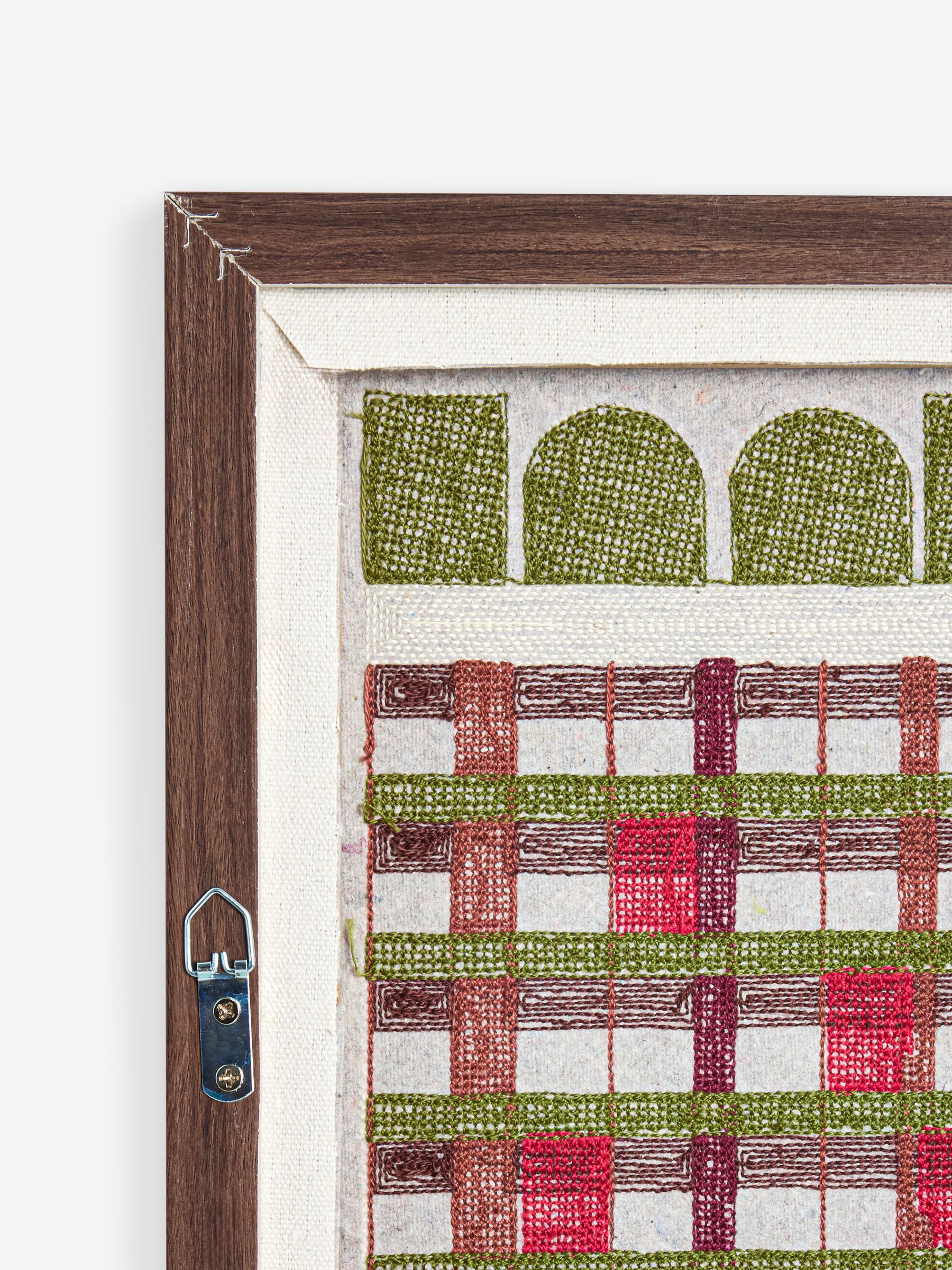 Tier Embroidered Wall Art in Multi - Image 4 of 5