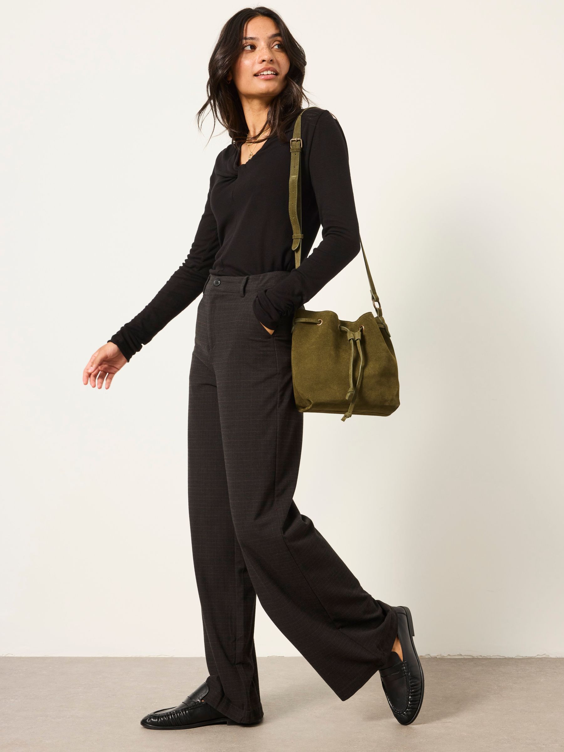 Presley Black Kilt Check Trousers - Image 5 of 6