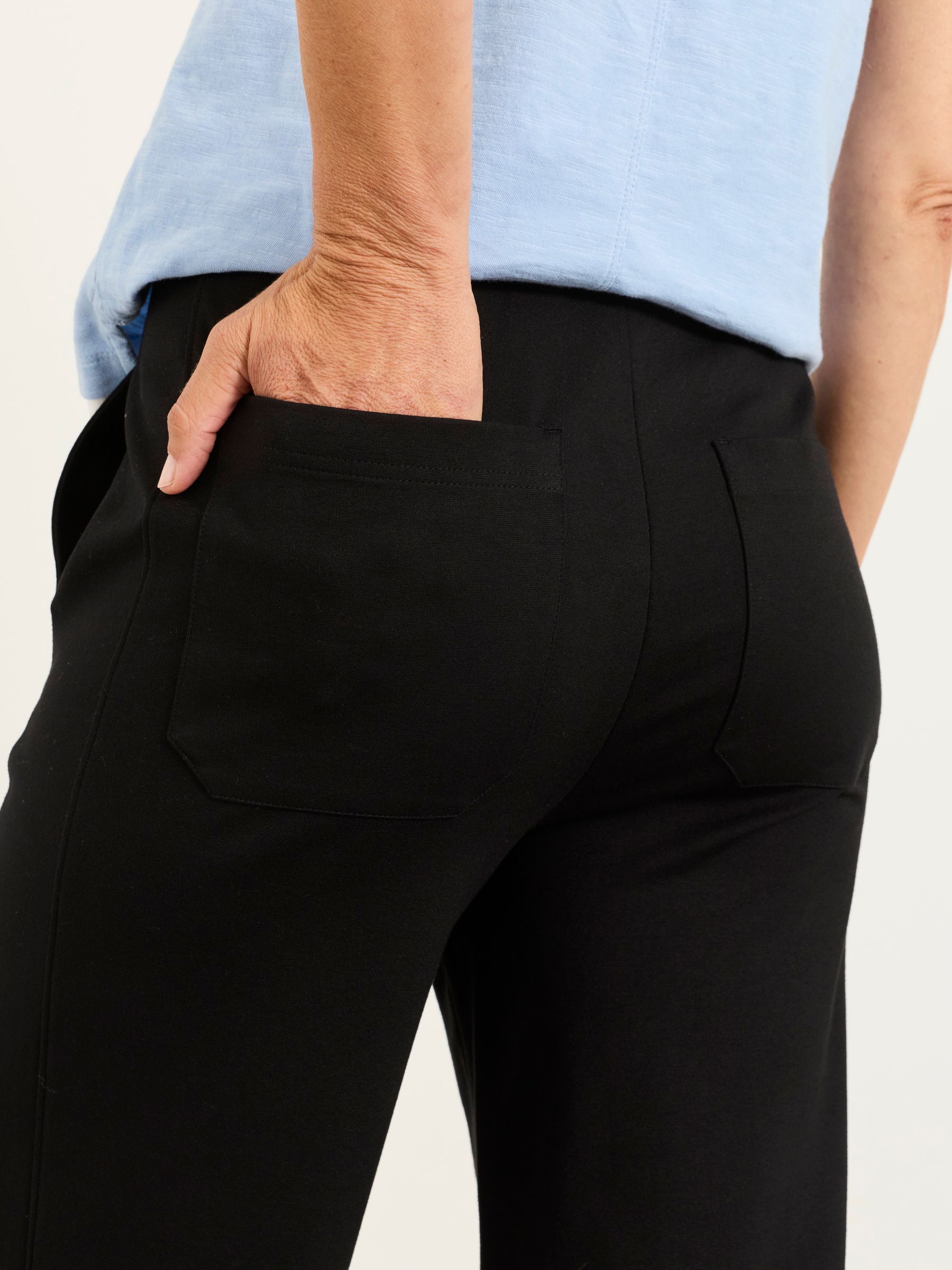 Ely Black Ponte Trousers - Image 3 of 6