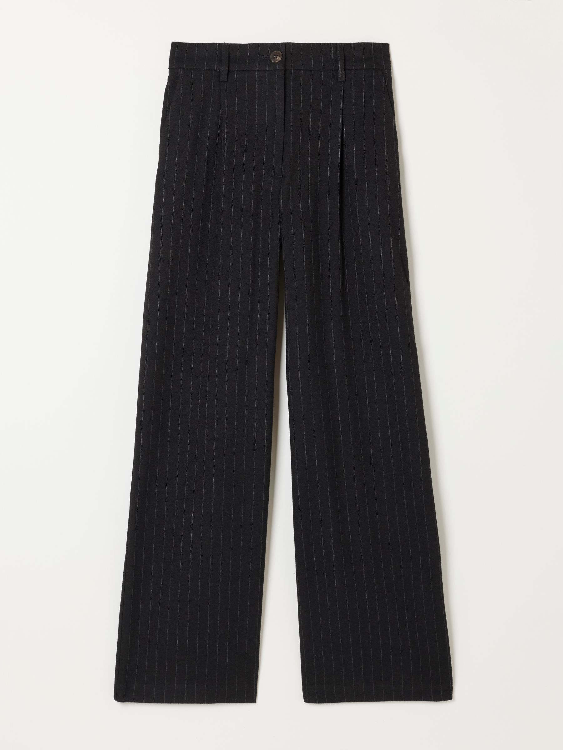 Amelie Black Pinstripe Wide leg Trousers - Image 5 of 5 Amelie Black Pinstripe Wide leg Trousers - Image 5 of 5