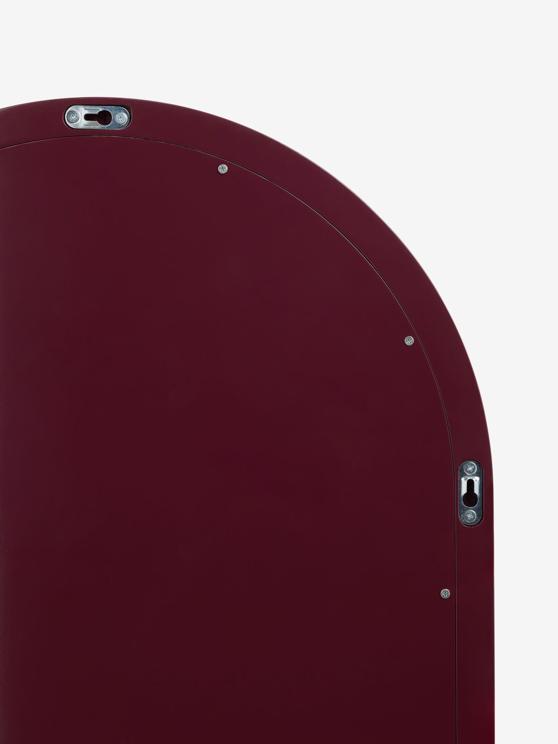 Reya Oval Mirror in Burgundy Red - Image 5 of 5